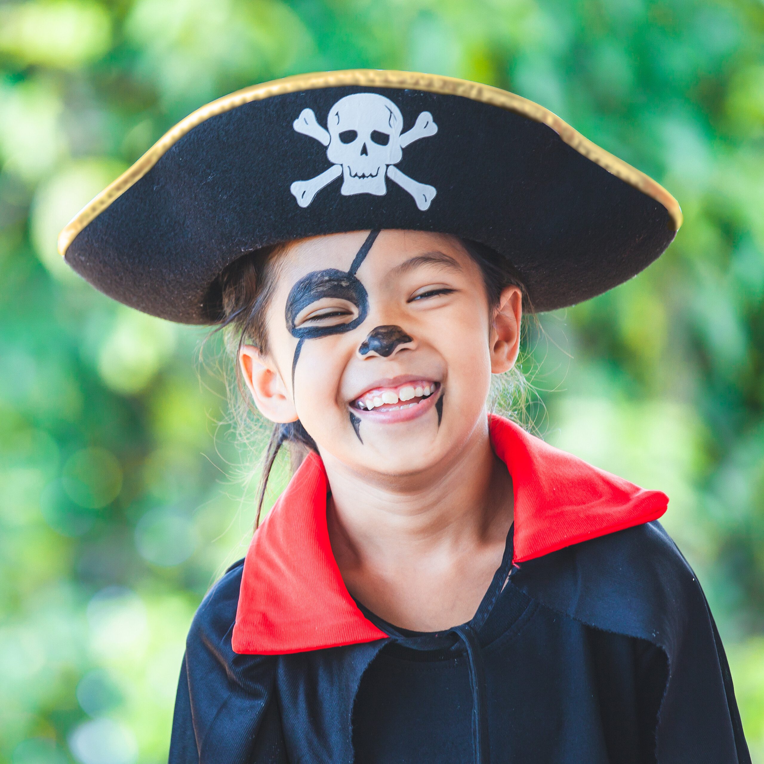 relaxdays Piraten-Kostüm Piratenhut Kinder im 6er Set