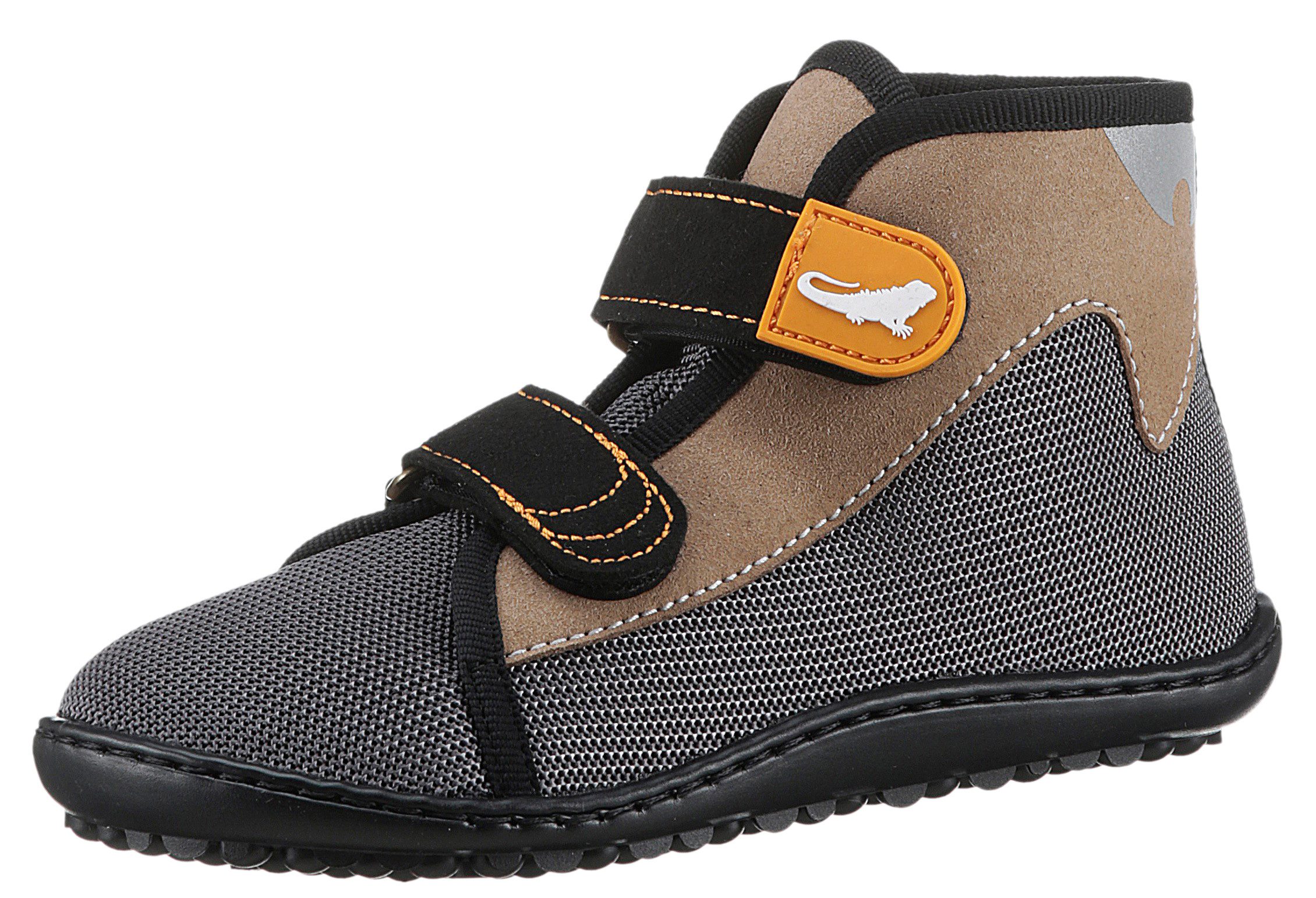 Leguano LEGUANITO SCIPPO Barfußschuh Schnürschuh, Klettschuh, Bequemschuh, für Maschinenwäsche geeignet