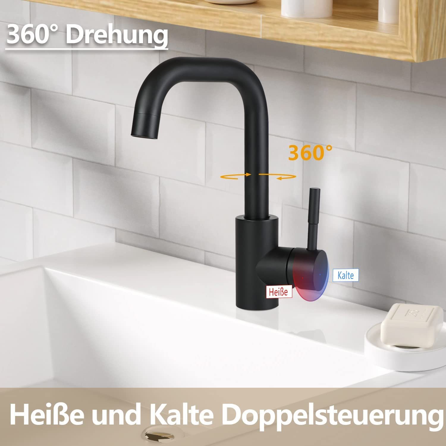 Nettlife Küchenarmatur Wasserhahn Bad Waschtischarmatur Hochdruck günstig online kaufen