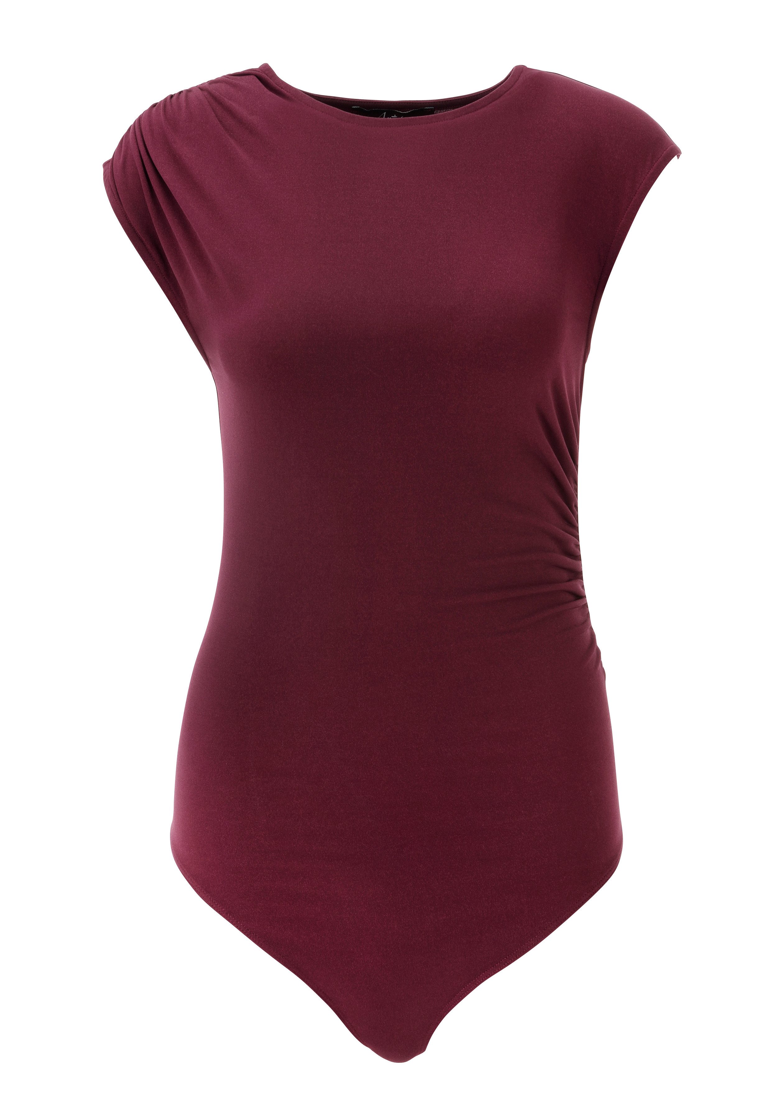 Aniston SELECTED Shirtbody mit seitlichen Raffungen und an der einen Schulter - NEUE KOLLEKTION – Bild 5 von 5