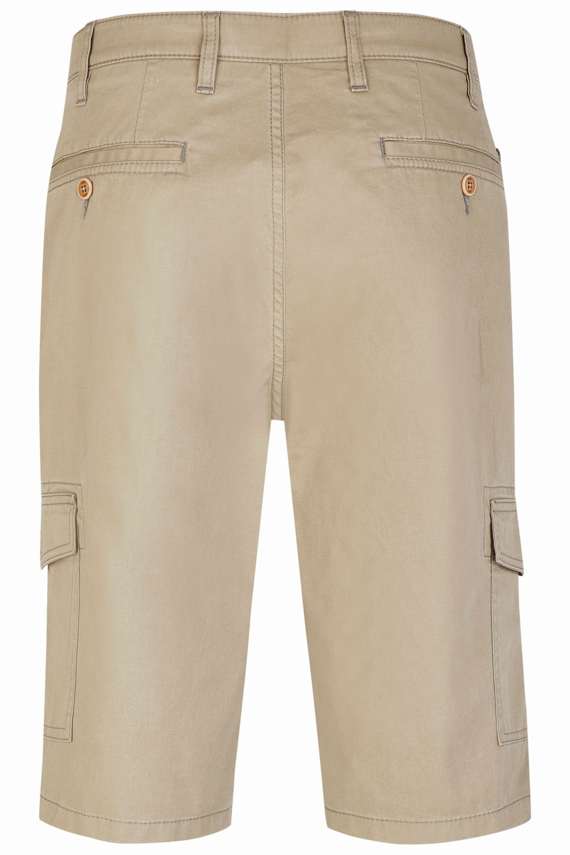 616 Shorts (21) aubi Modell Fit Stoffhose Flex beige Herren High Perfect Paisley aubi: