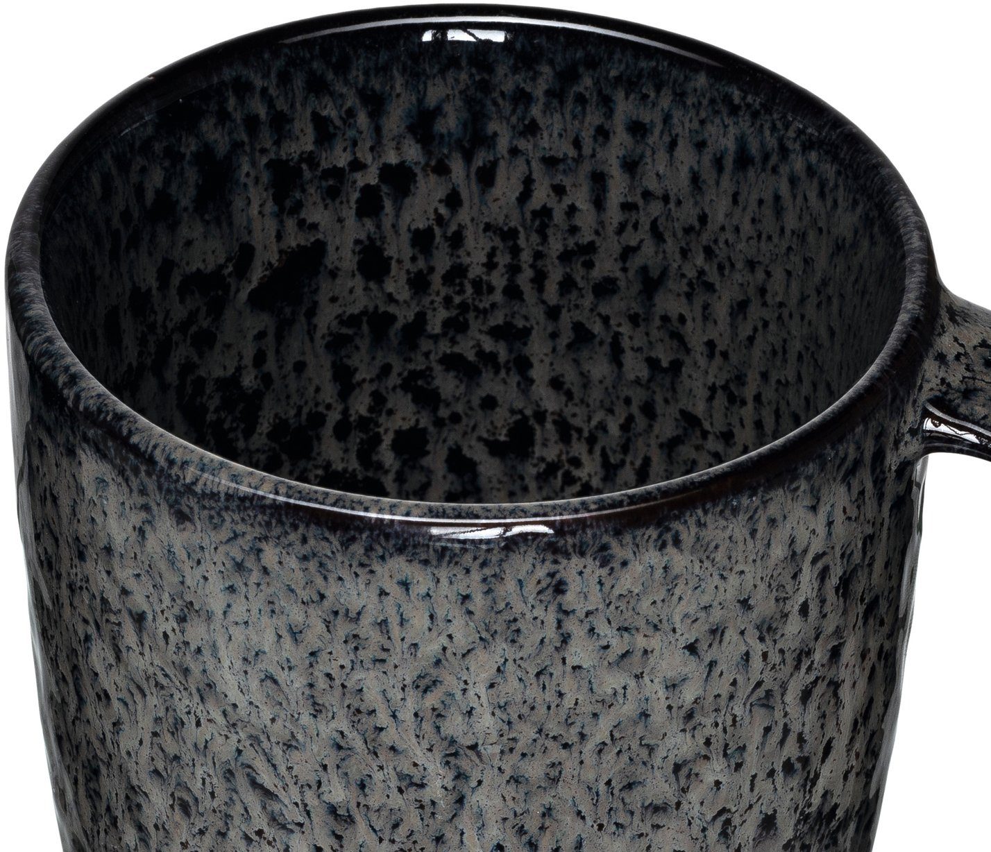 LEONARDO Becher Matera, Keramik, anthrazit 430 ml, 6-teilig