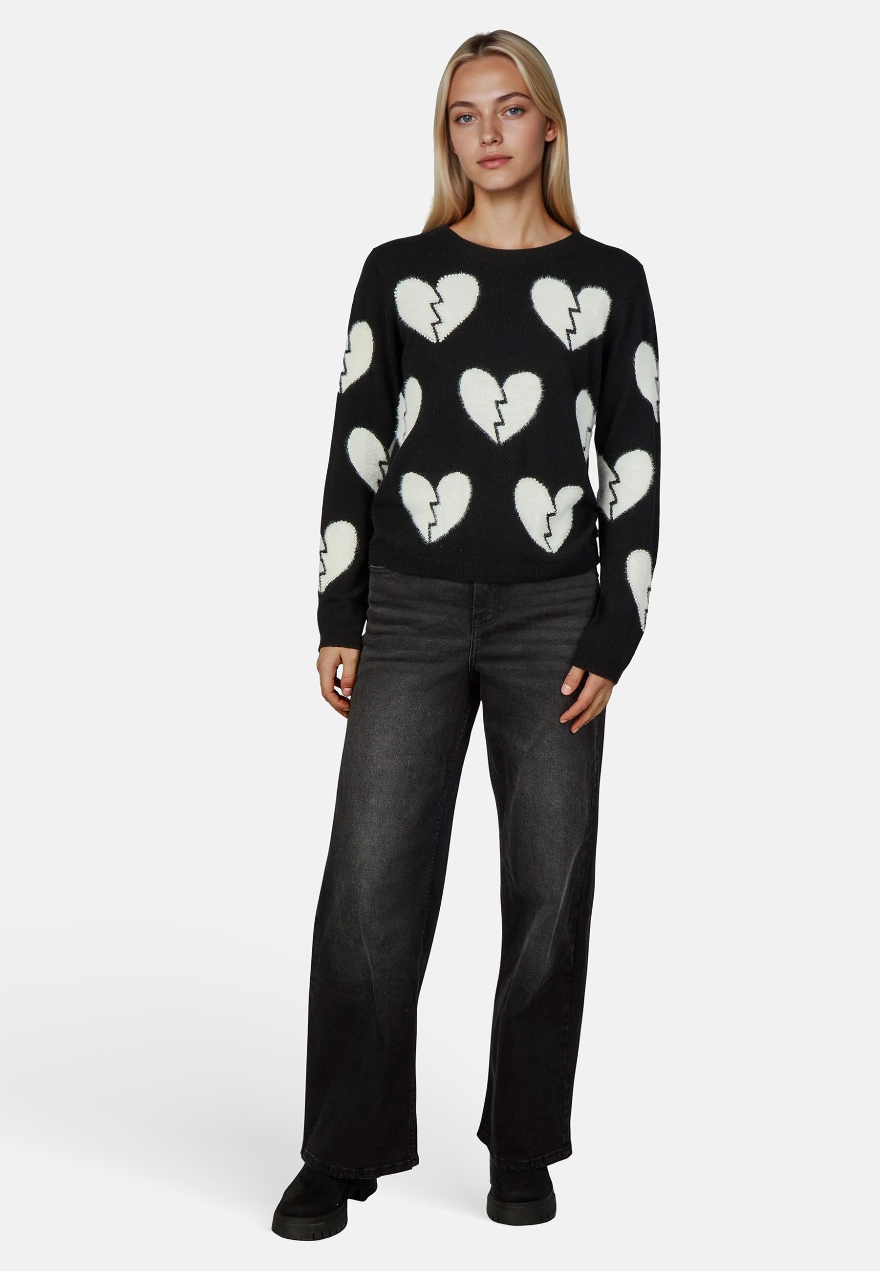 Princess goes Hollywood Strickpullover mit Schmuckperlen