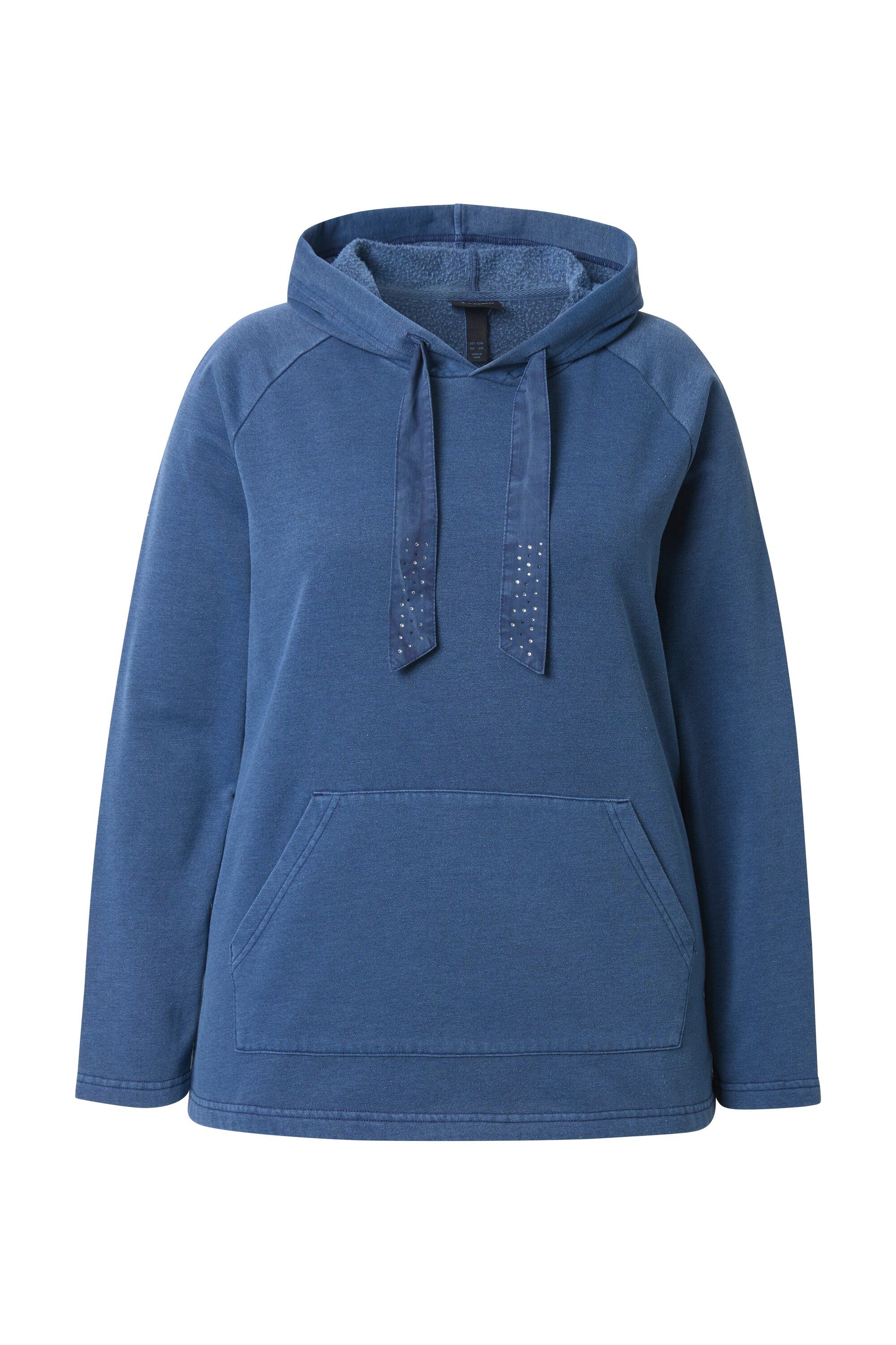Ulla Popken Sweatshirt Hoodie Vintage-Look verzierte günstig online kaufen