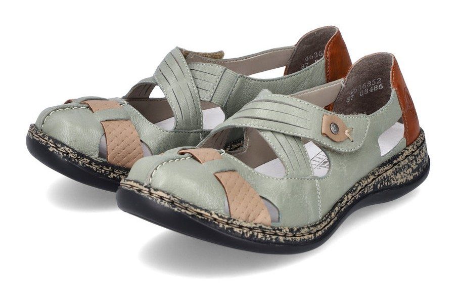 Rieker Klettschuh Spangenschuh, Slipper, Sommerschuh mit Cut-Outs günstig online kaufen