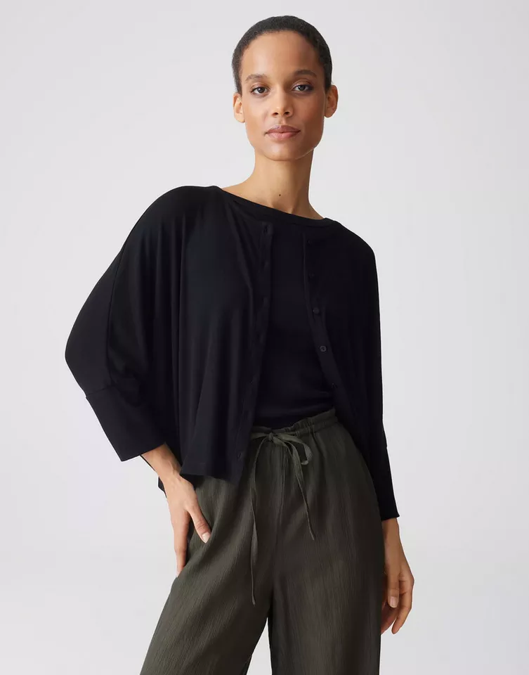 Opus 3/4-Arm-Shirt Sigefi aus weichem Viskosemix Der 3/4 Arm verleiht dem Look luftige Leichtigkeit