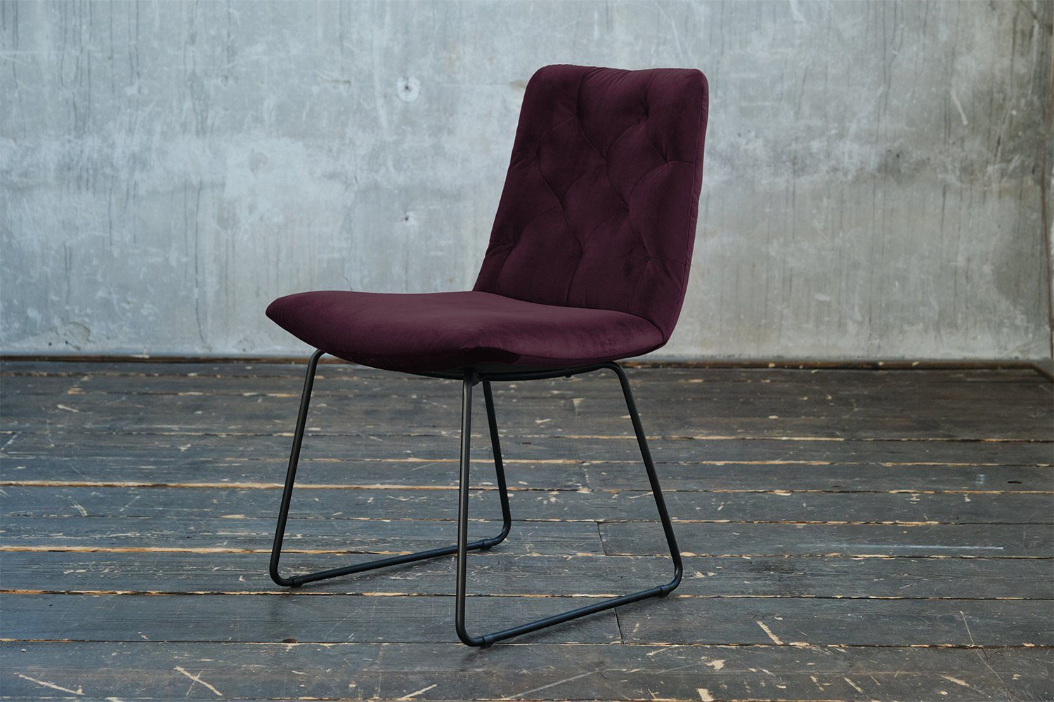 KAWOLA Esszimmerstuhl ohne od. NEW Stuhl mit CHARME, Velvet, Farben versch. Drehfunktion, purple
