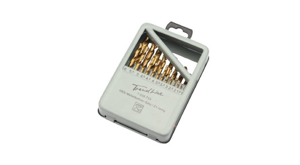 Bohrersatz TrendLine Bohrer-Set für Metall 21-teilig