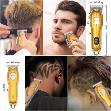 SURKER Beauty-Trimmer Professionelles LED-Haarschnitt-Pflegeset, 1 kompletter Satz, Haarschneider und Haarschneider, Haupt (240 Min), Klein (120 Min)