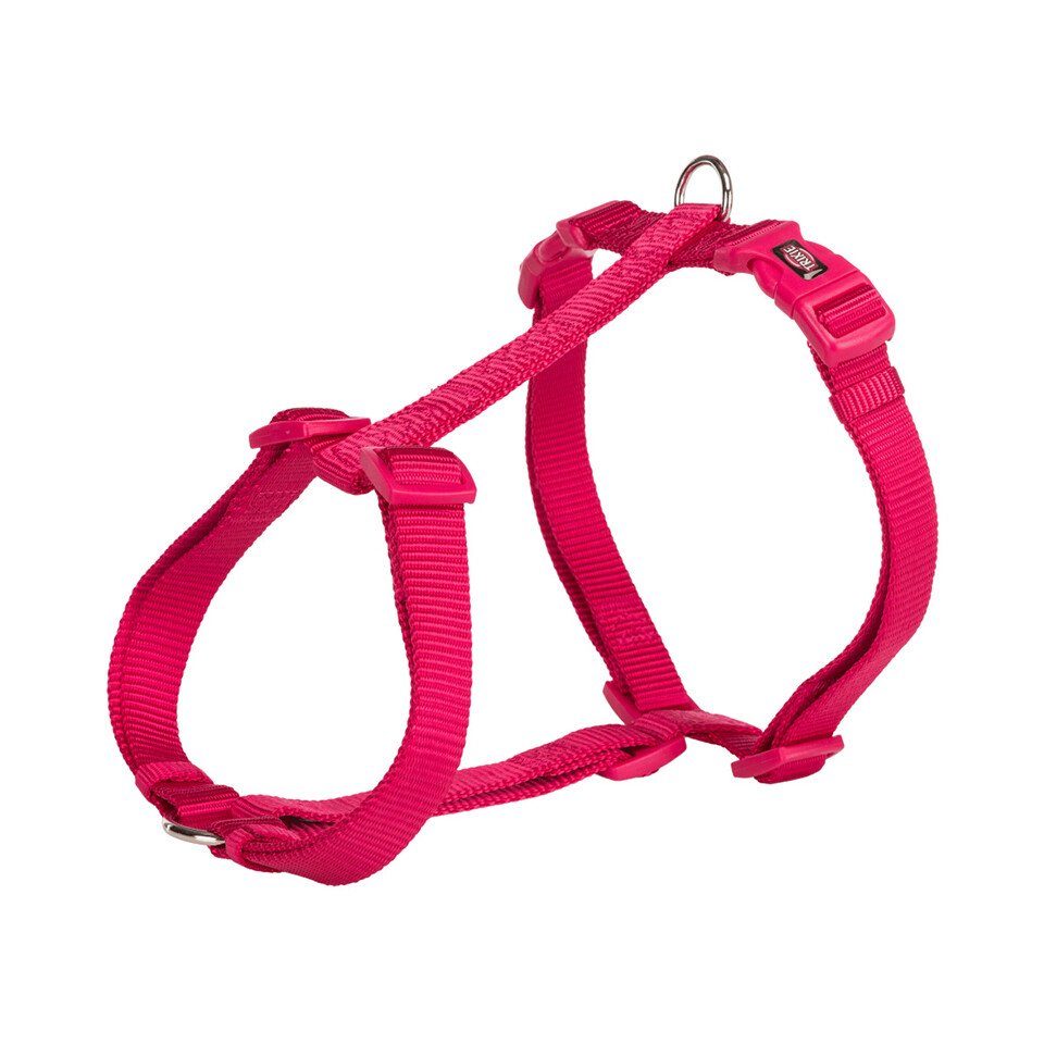 Hunde-Geschirr Premium H-Geschirr fuchsia