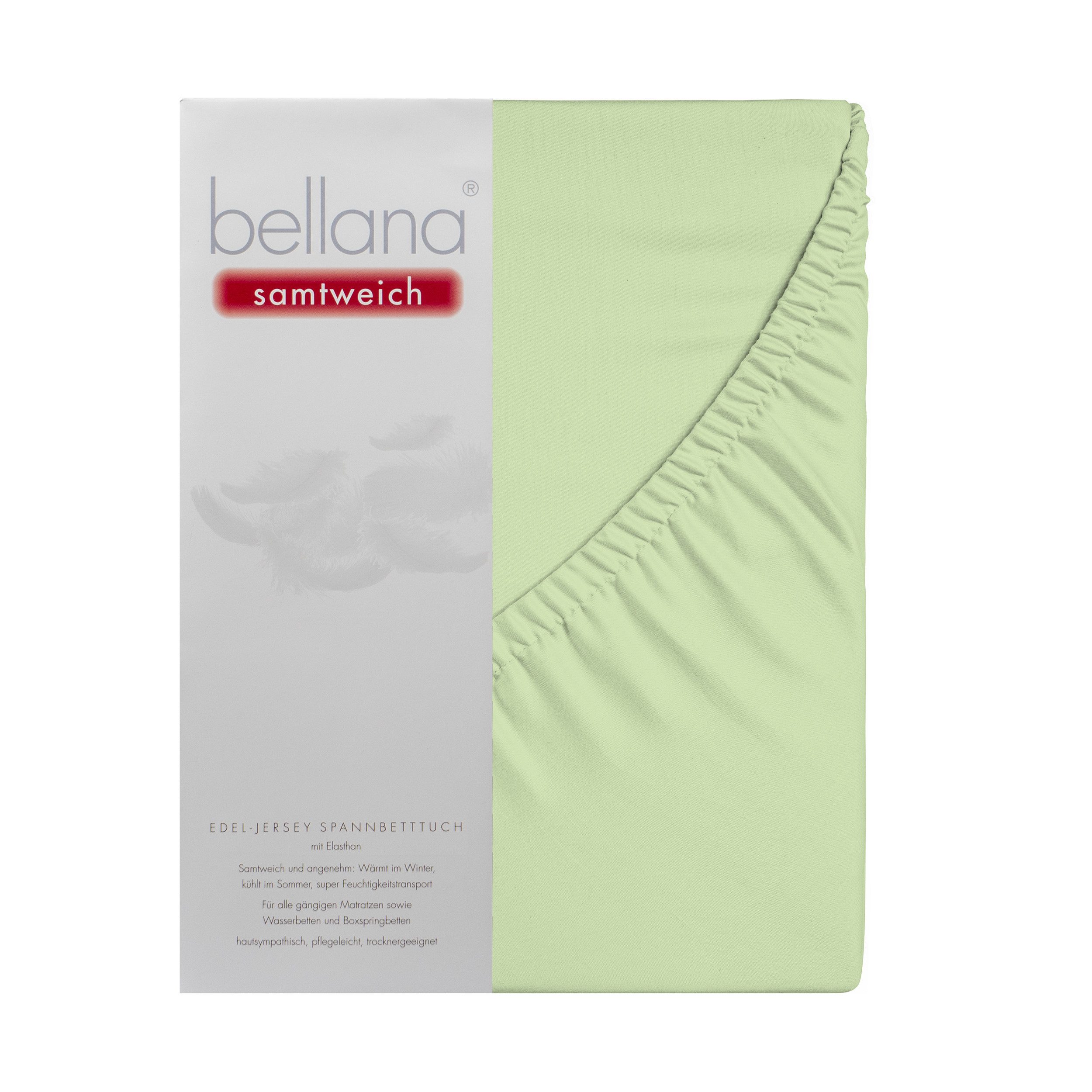 bellana Spannbettlaken Bellana samtweich, Jersey, Gummizug: rundum, (1 Stück), Perfekte Passform dank Elasthan