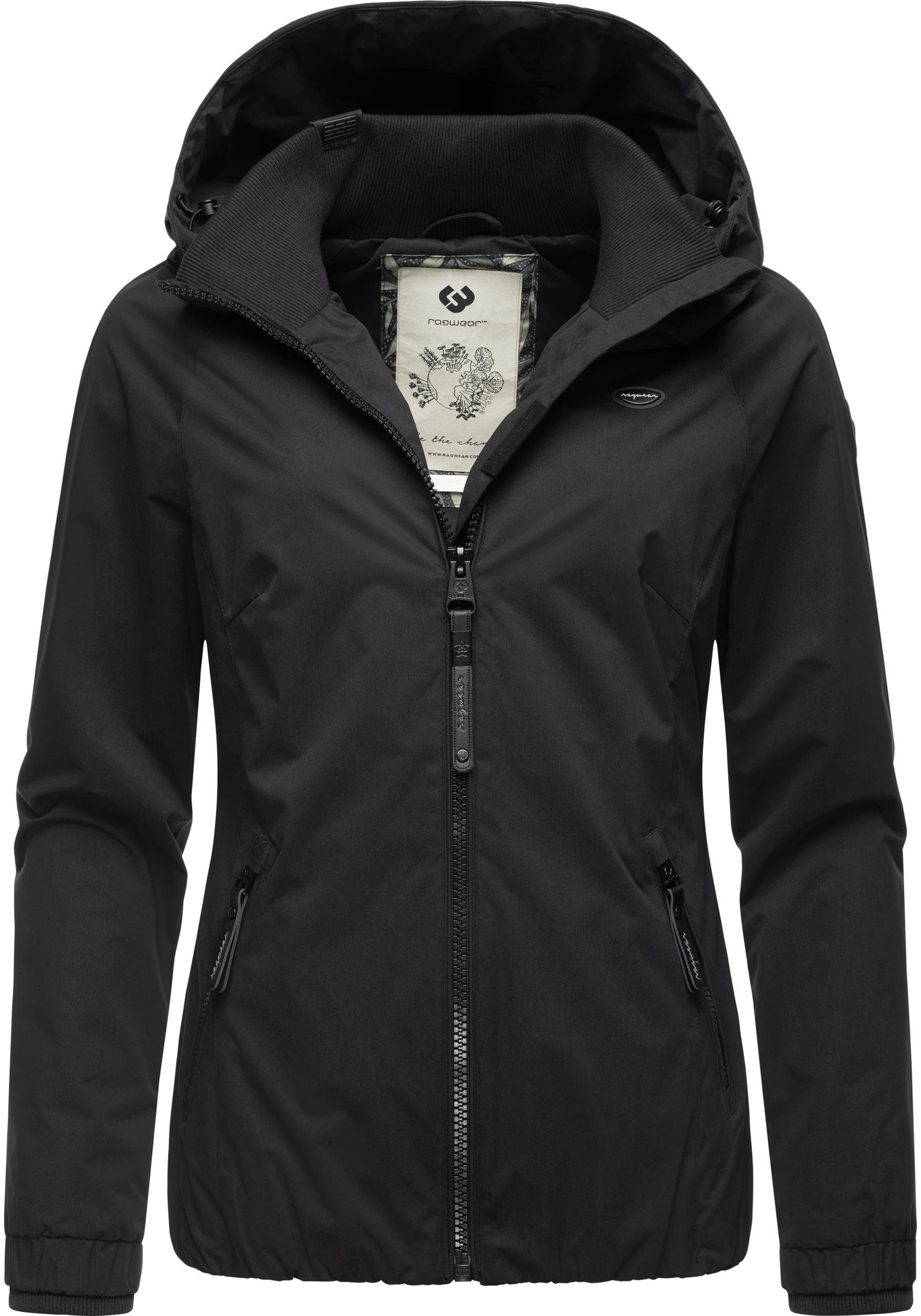 Ragwear Outdoorjacke Dizzie Wasserdichte Übergangsjacke mit großer Kapuze