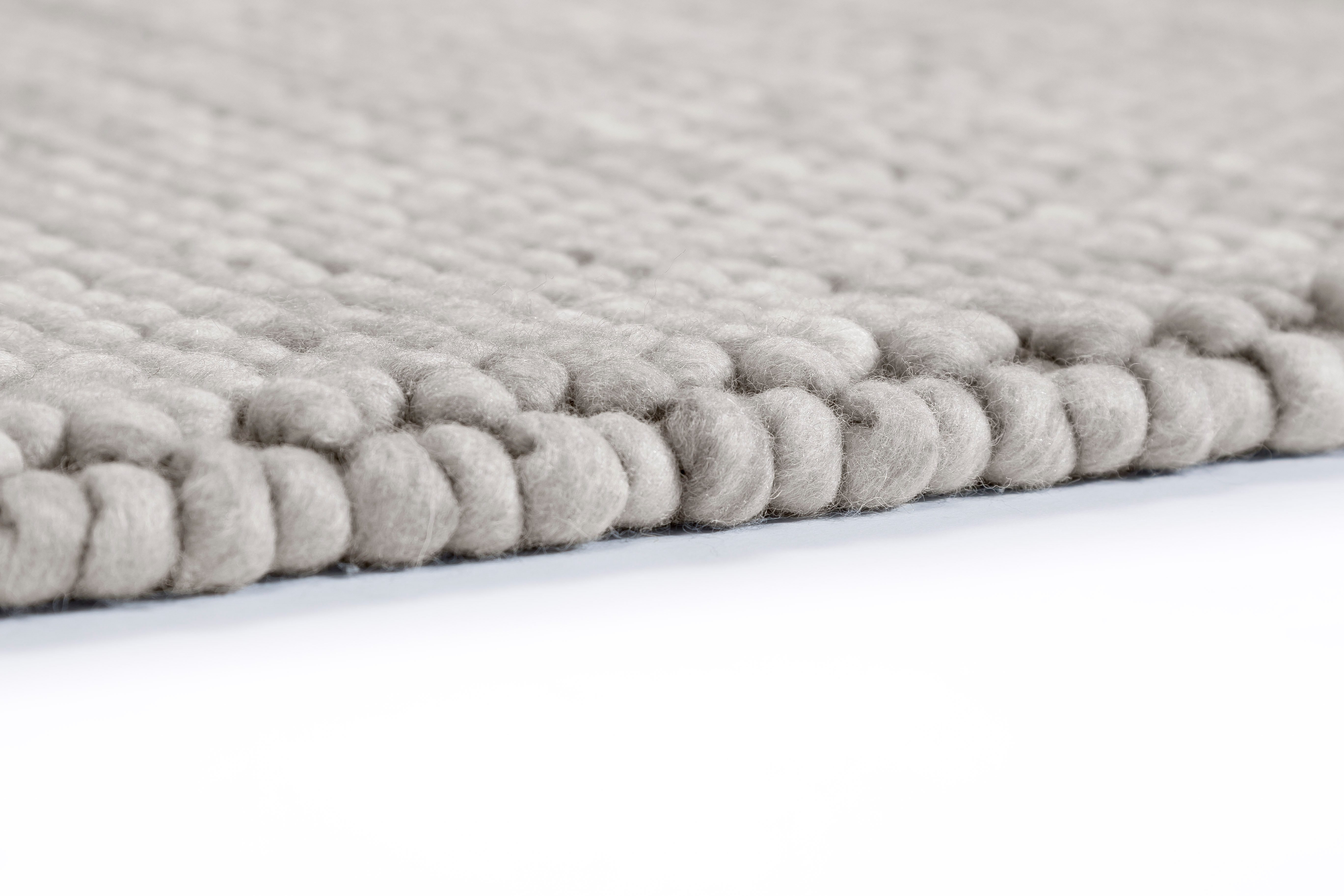 SCHÖNER WOHNEN-Kollektion Wollteppich Poppy 6024, rechteckig, Höhe: 18 mm, hochwertiger Handweb, Wolle, Wohnzimmer, Schöner Wohnen Kollektion