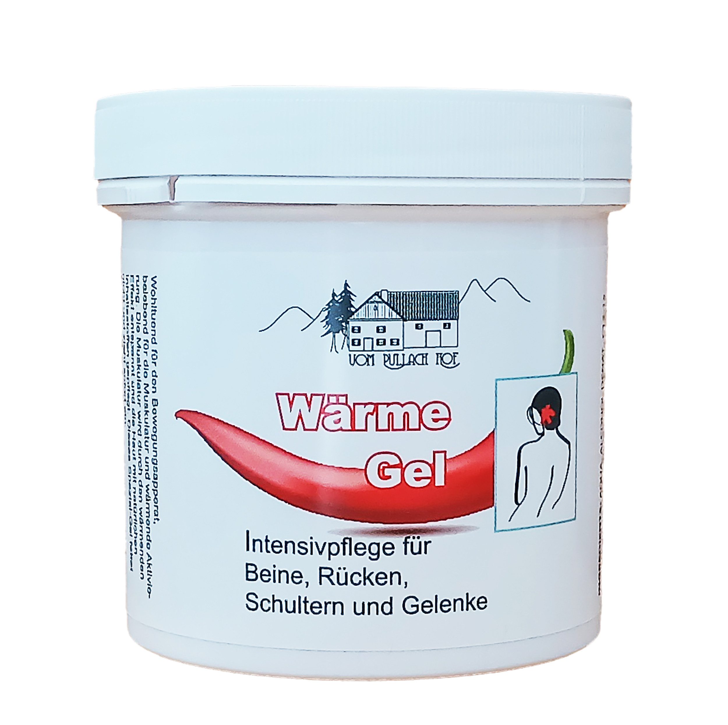vom Pullach Hof Massageöl WÄRME GEL 250ml intensiv Körperpflege wärmend für Rücken Schultern 11, Gelenke Wärmegel Massagegel Sportgel Creme Salbe