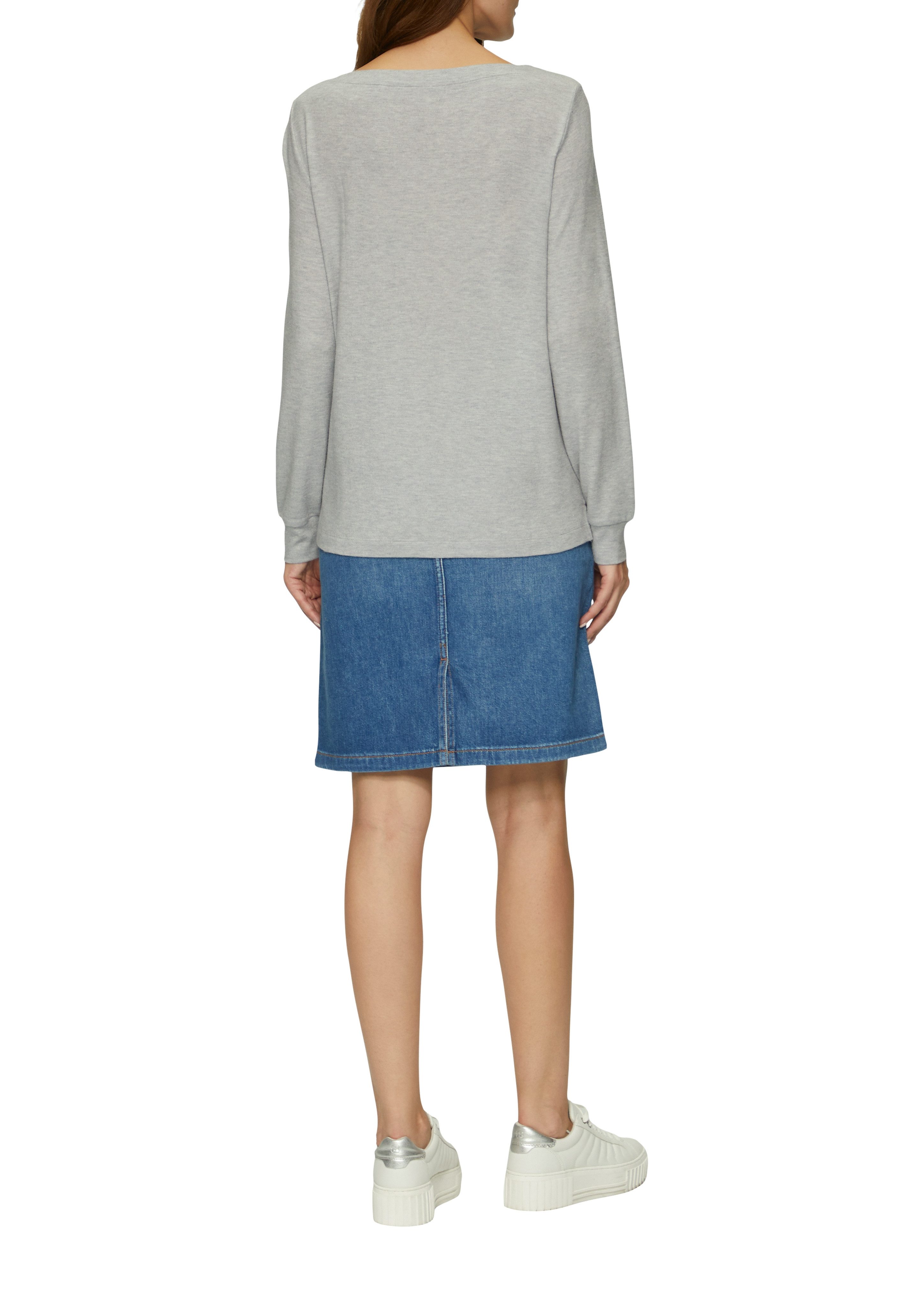 s.Oliver Longsleeve in Melange Optik