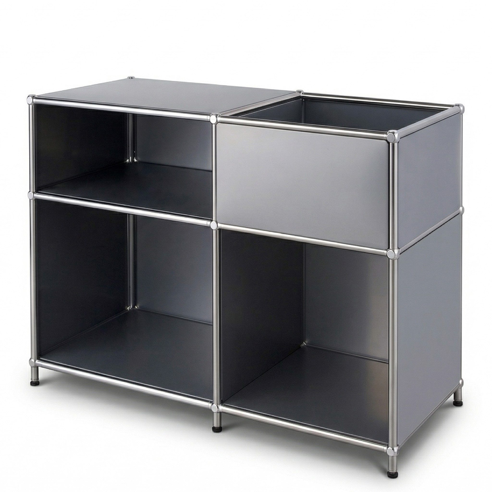Floordirekt Sideboard Metall Concept Epure MK-030 Metallregal Stauraumfach, 3 Ablagen, B88×T40×H65 cm