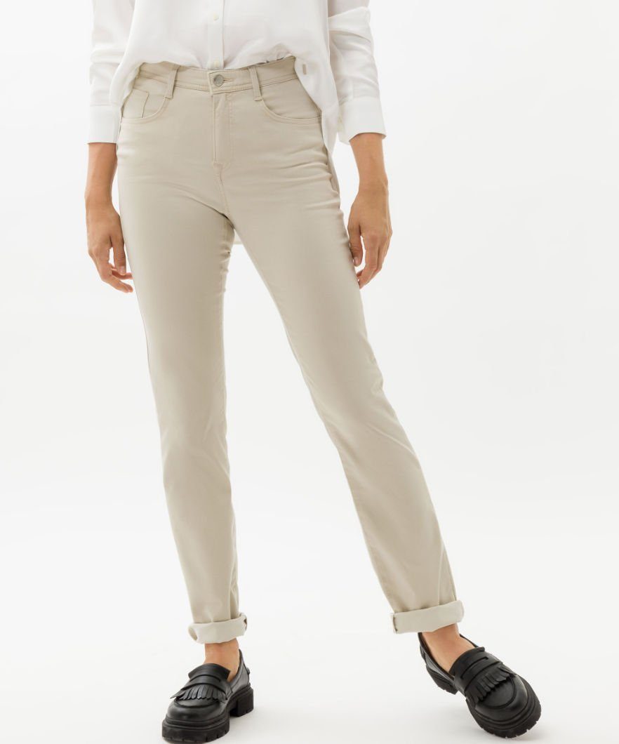 Brax 5-Pocket-Hose aus Style Five-Pocket-Hose CAROLA, Baumwollsatin hochwertigem Elegante