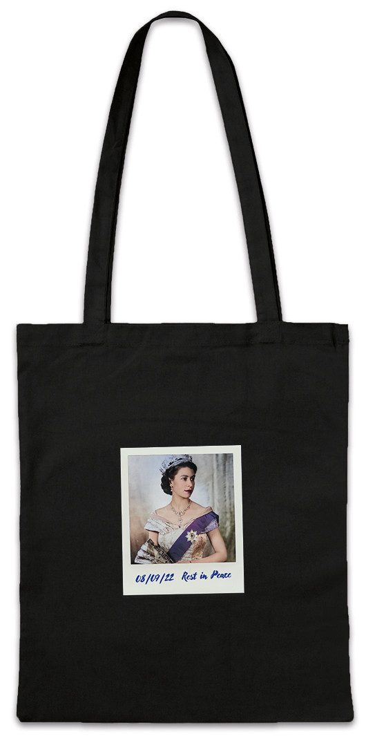 Beuteltasche Queen Elizabeth Portrait II Stofftasche The KöniginGreat England UK