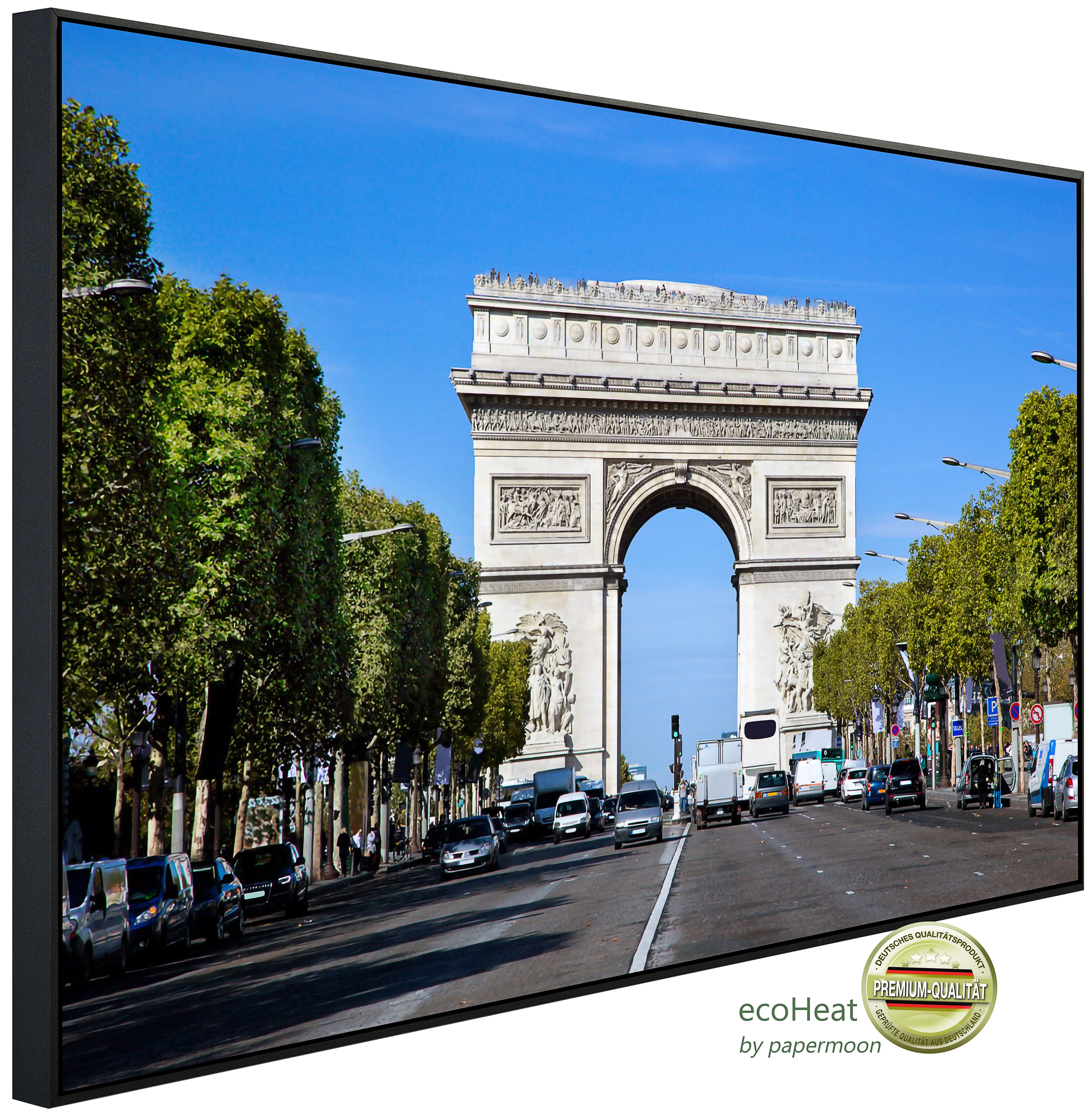 Papermoon Infrarotheizung INFRAROT-BILD-HEIZUNG, Arc de Trio, TÜV-Rheinland/GS zertifiziert, angenehme Strahlungswärme