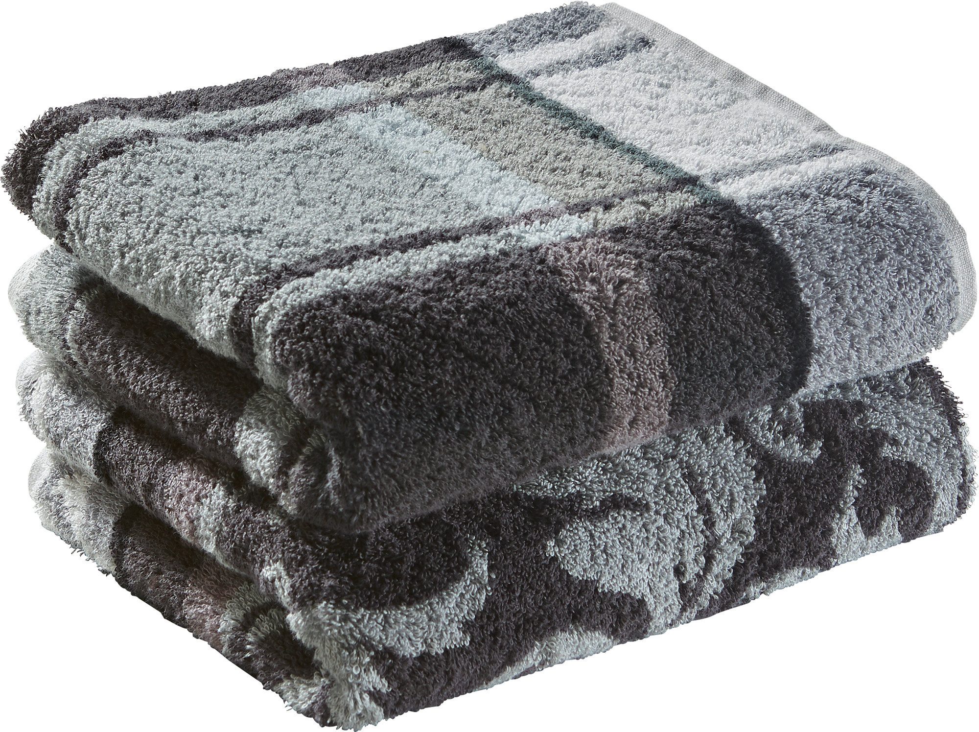 Erwin Müller Duschtuch Duschtuch "Ludwigsburg" 2er-Pack, Jacquard, Walk-Fro günstig online kaufen