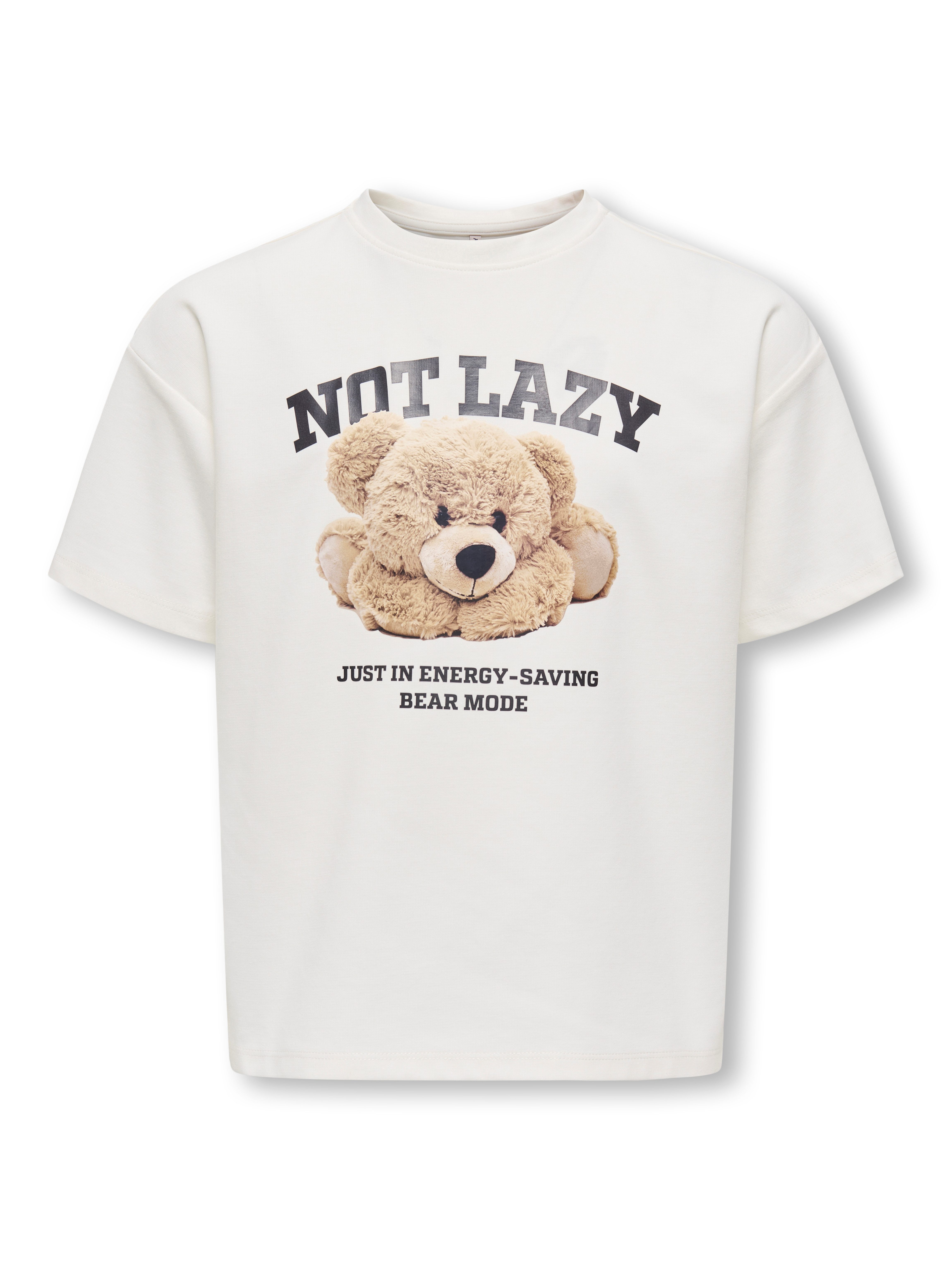 KIDS ONLY Kurzarmshirt KOGBILLIE S/S LOOSE TEDDY TOP JRS NOOS