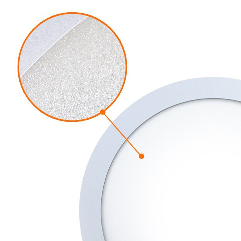 V-TAC LED Panel 12W LED Slim Panel Einbauleuchte Einbaupanel Einbauspot Rund Ø 170 mm, Neutralweiß, LED Panele Unterputz 12 Watt Neutralweiß, 170x25mm, Form: rund