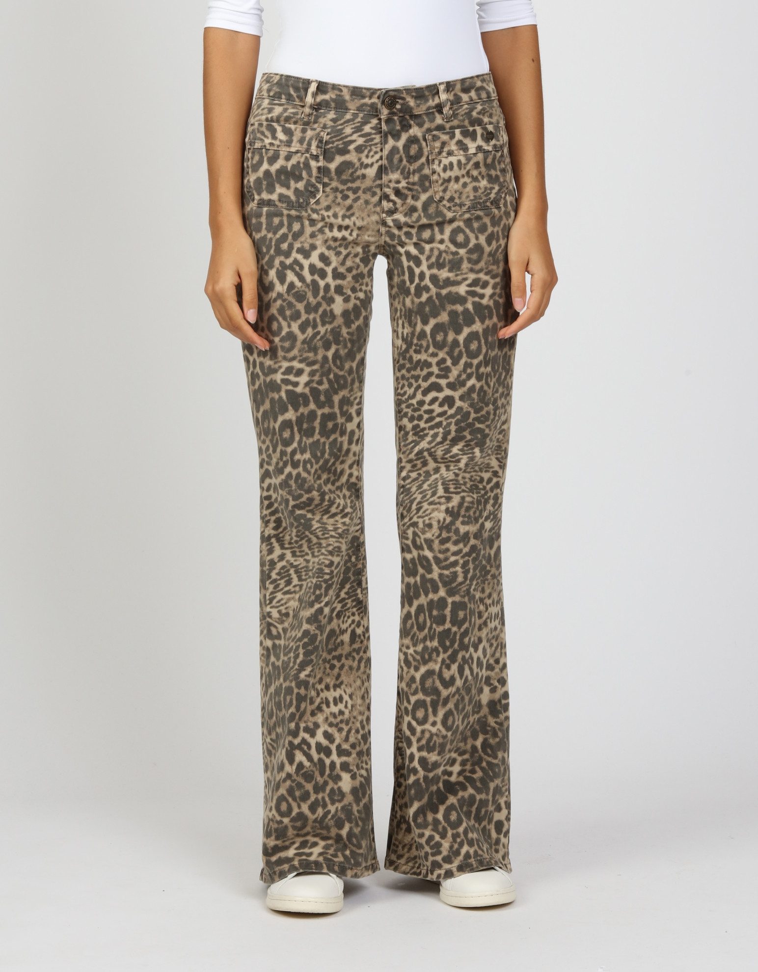 GANG Bootcut-Jeans 94 JESSI FLARED im angesagten Leo Muster günstig online kaufen