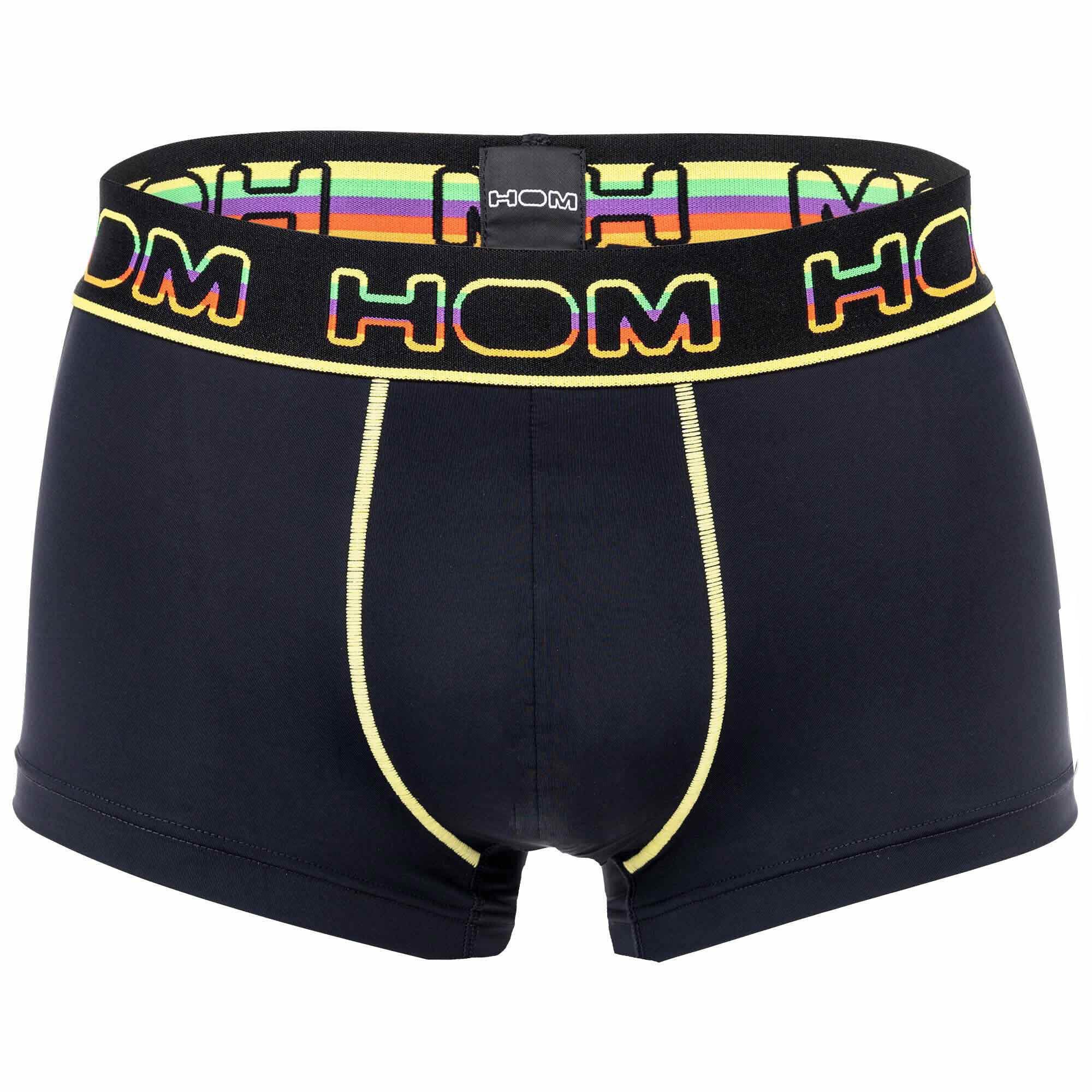 Hom Boxer Herren Trunks - Rainbow Sport, Pants, Unterwäsche Schwarz