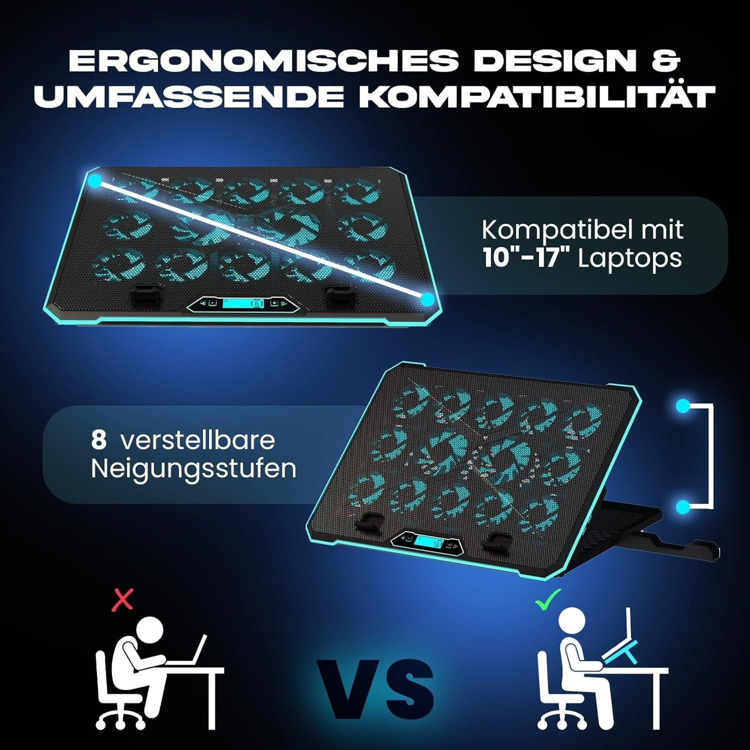 feinlux Notebook-Kühler CT1118