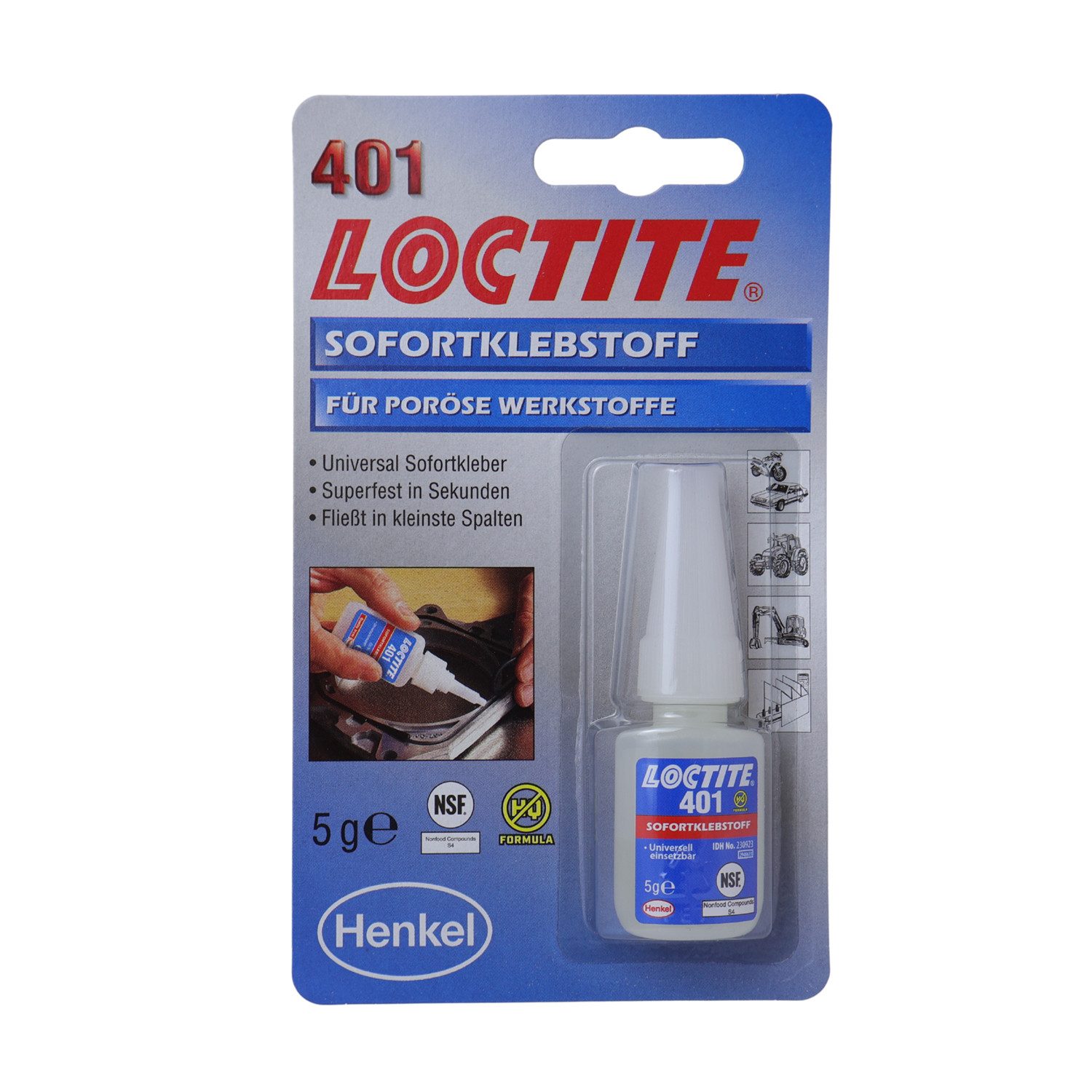 LOCTITE Sekundenkleber Loctite 401 Sekundenkleber NSF 5g