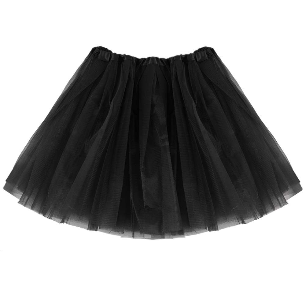 Goldschmidt Kostüme Kostüm Tutu 40cm schwarz Tüllrock