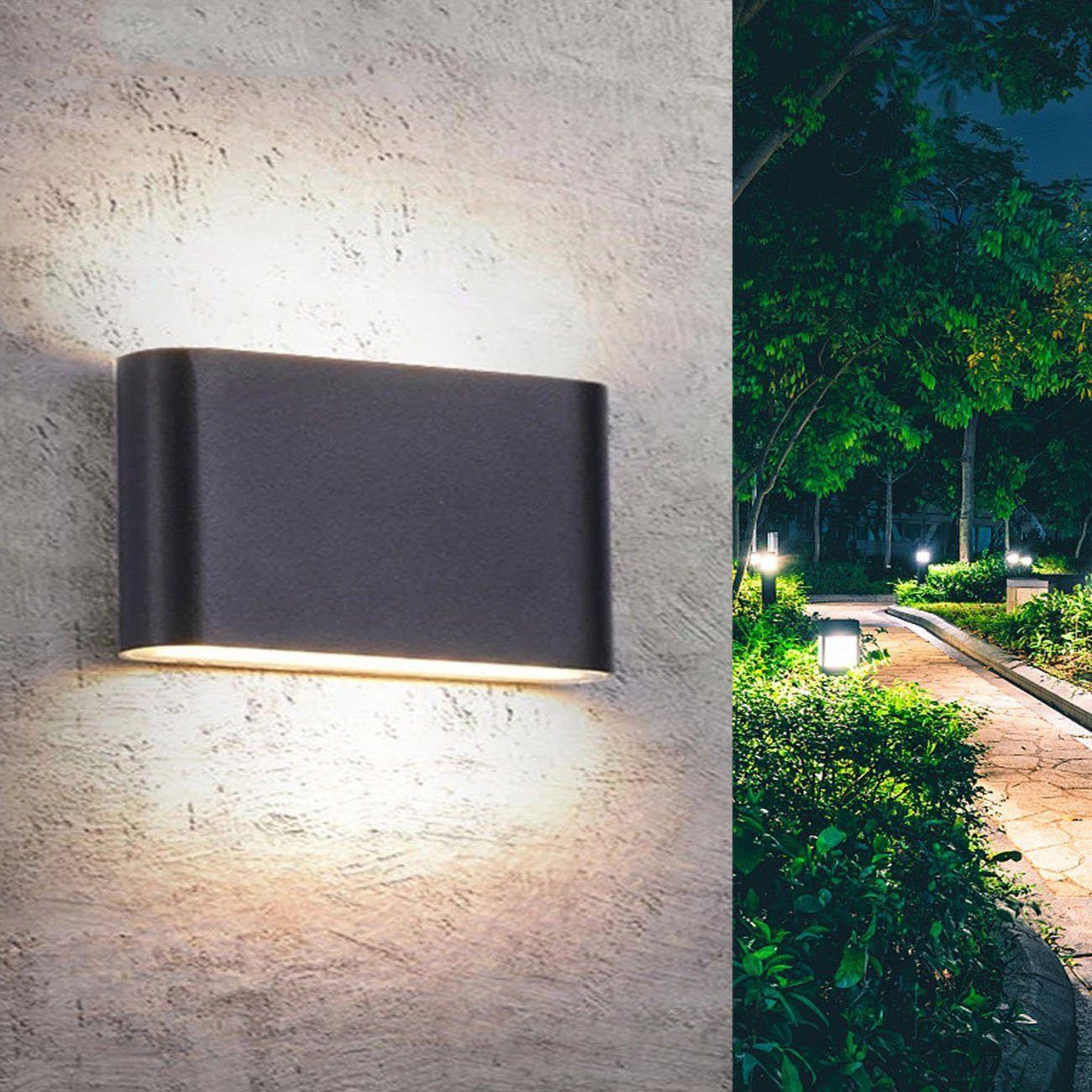 oyajia LED Wandleuchte 6W/12W LED Außen günstig online kaufen