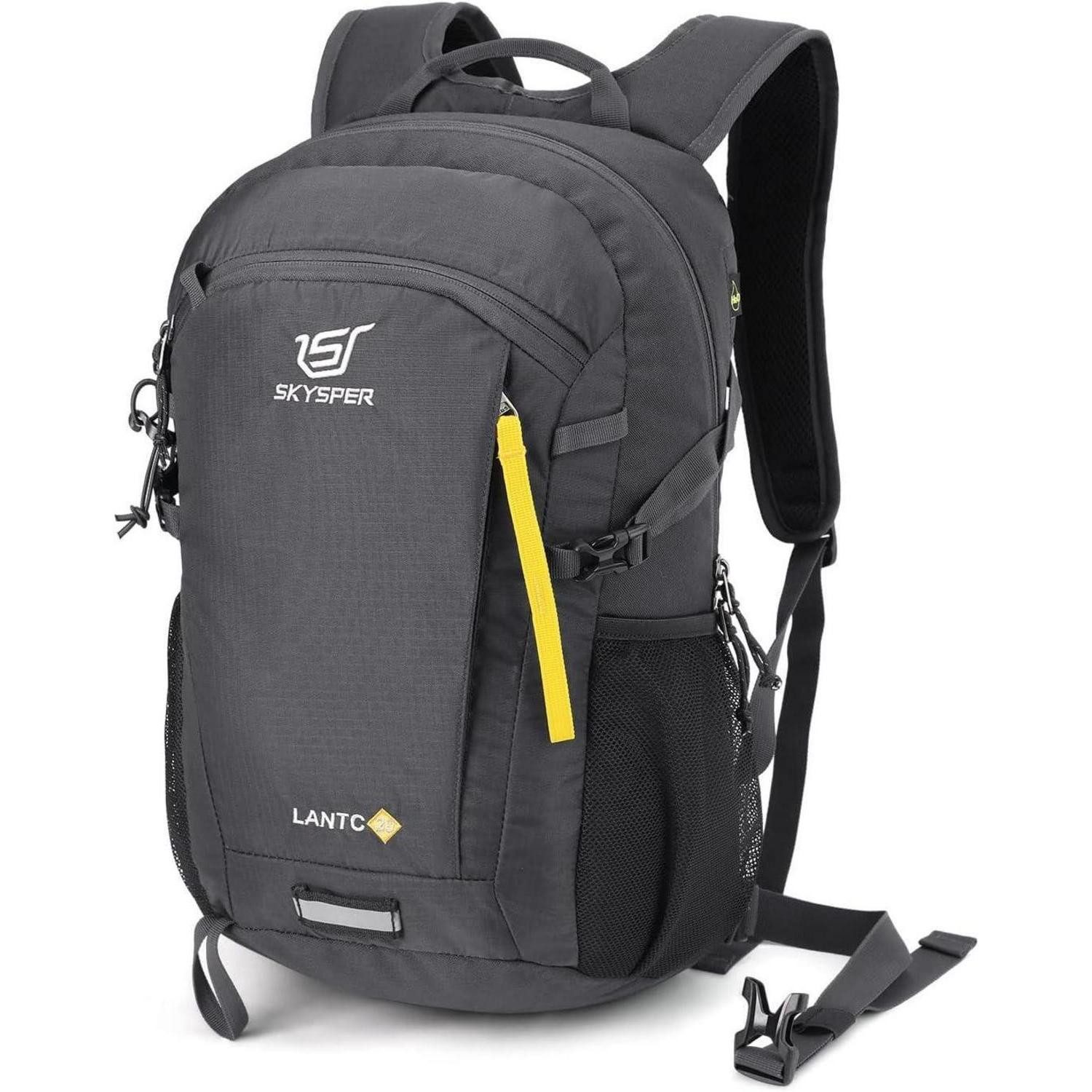 LuxusKollektion Trekkingrucksack Rucksack Leicht Klein Rückenbelüftung Trekking 20Liter Dunkelgrau-20l
