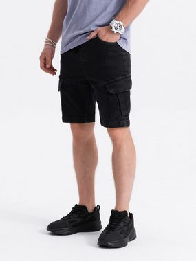 OMBRE Cargoshorts Denim-Shorts für Herren mit Cargotaschen