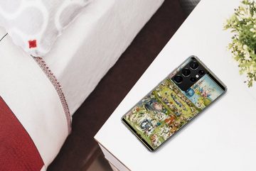 MuchoWow Handyhülle Garten der Lüste - Gemälde von Hieronymus Bosch, Phone Case, Handyhülle Samsung Galaxy S21 Ultra, Silikon, Schutzhülle