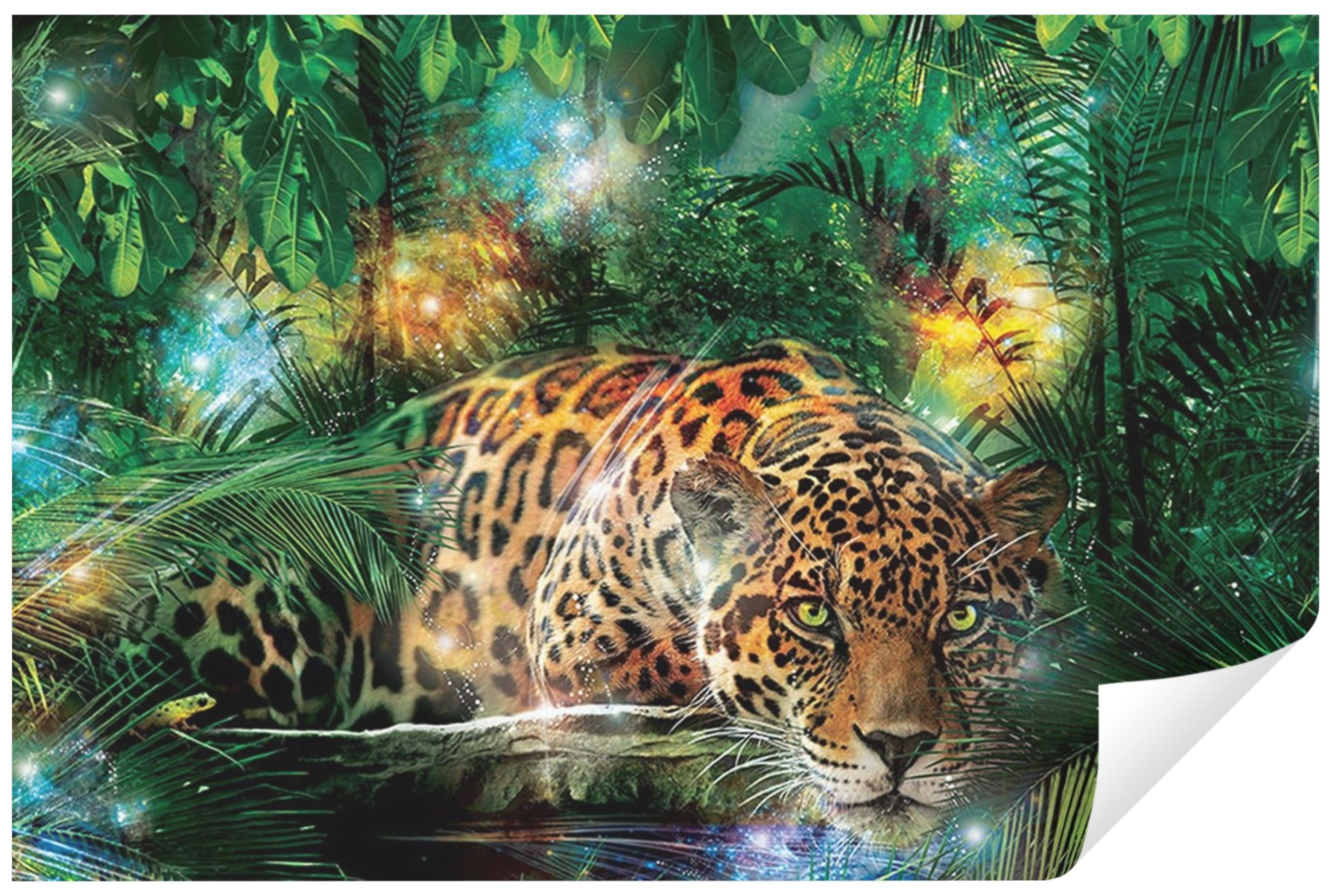 Wallarena Fototapete Leopard Jaguar Tiger Dschungel Tiere Wohnzimmer Schlaf günstig online kaufen