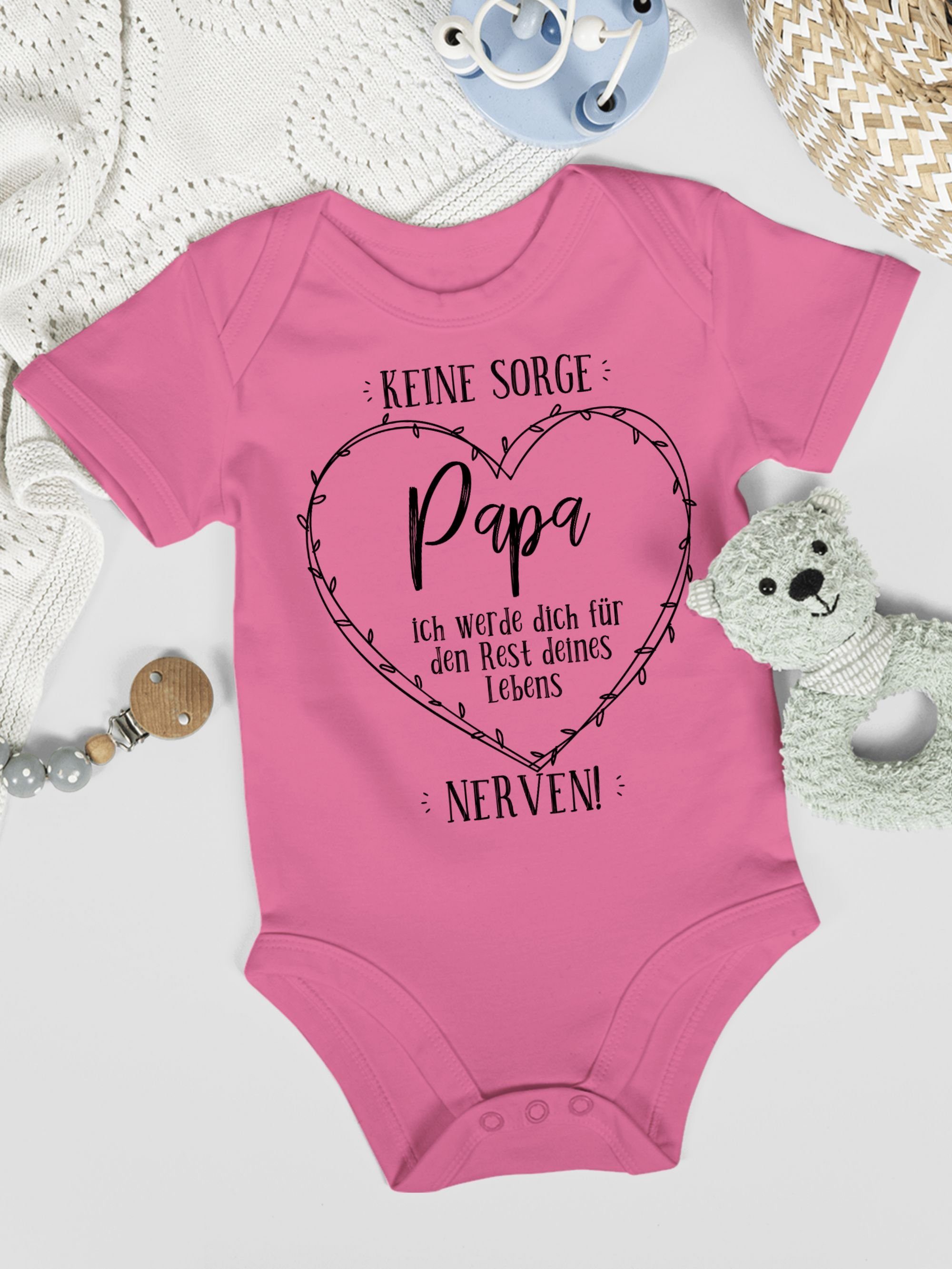 Shirtracer Vatertag Lebens Baby Pink Papa deines nerven Geschenk Keine - - werde Dich Sorge ich Rest 3 Shirtbody