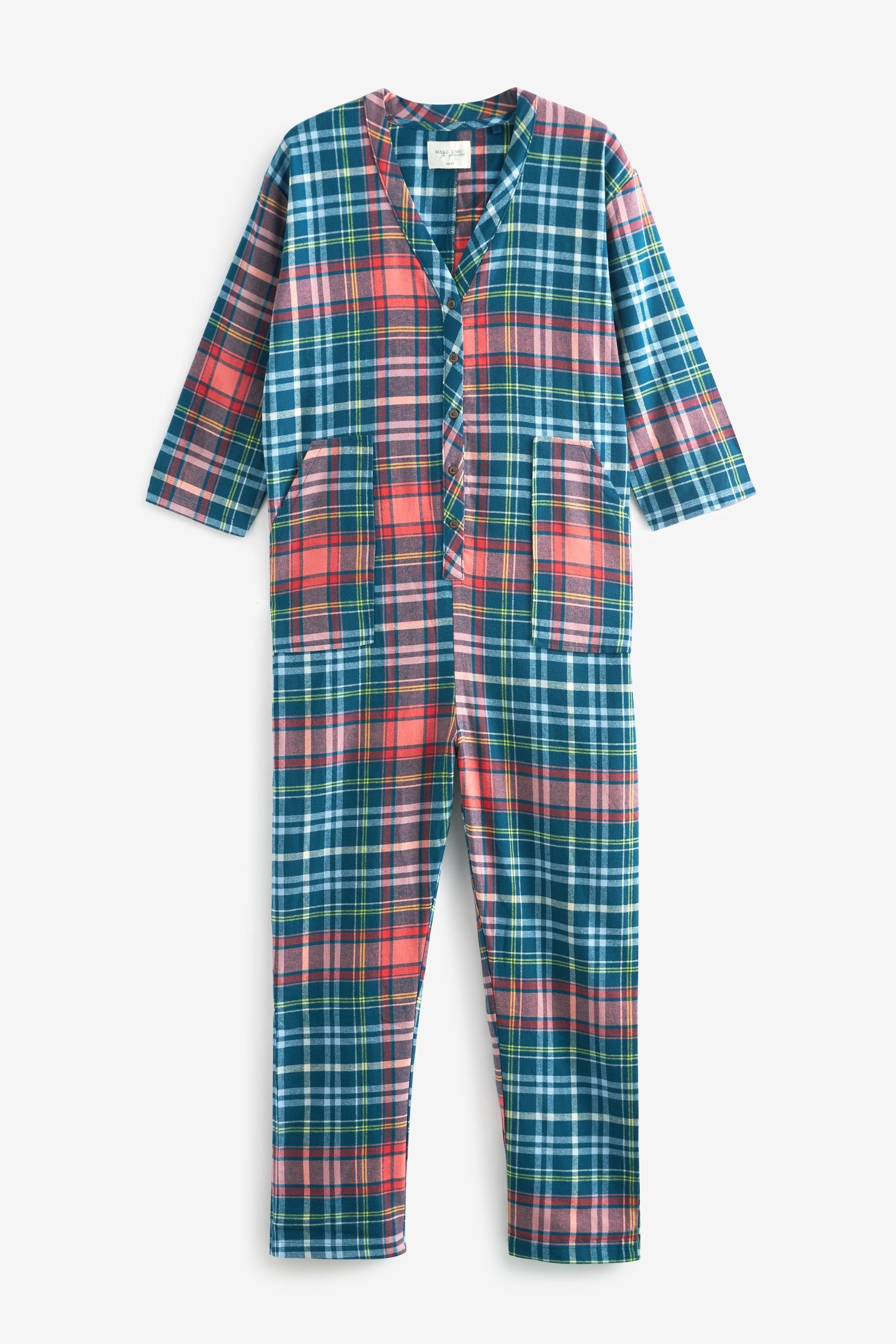 Next Pyjama tlg) (1 Baumwoll-Flanell aus Einteiler