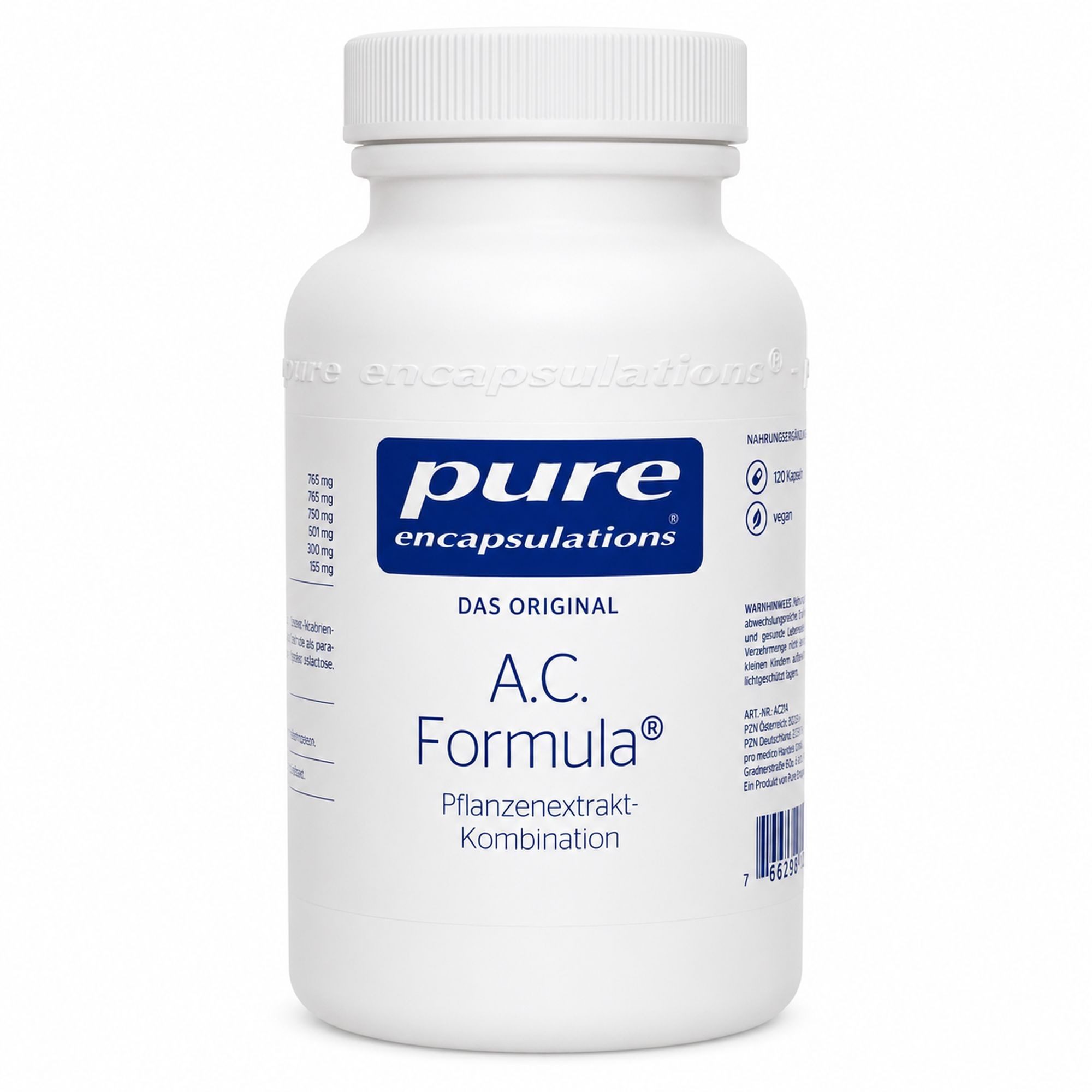 pro medico GmbH PURE ENCAPSULATIONS A.C. Formula Kapseln Kapseln