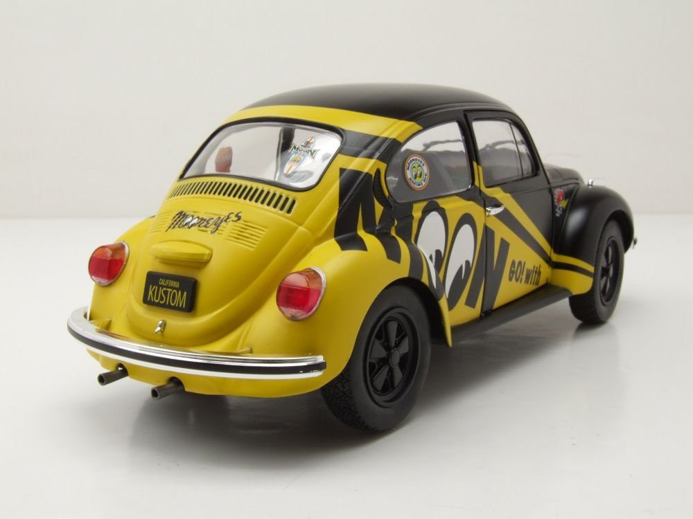 Solido Modellauto VW Käfer 1303 1974 schwarz gelb GO! with Moon, Maßstab 1:18