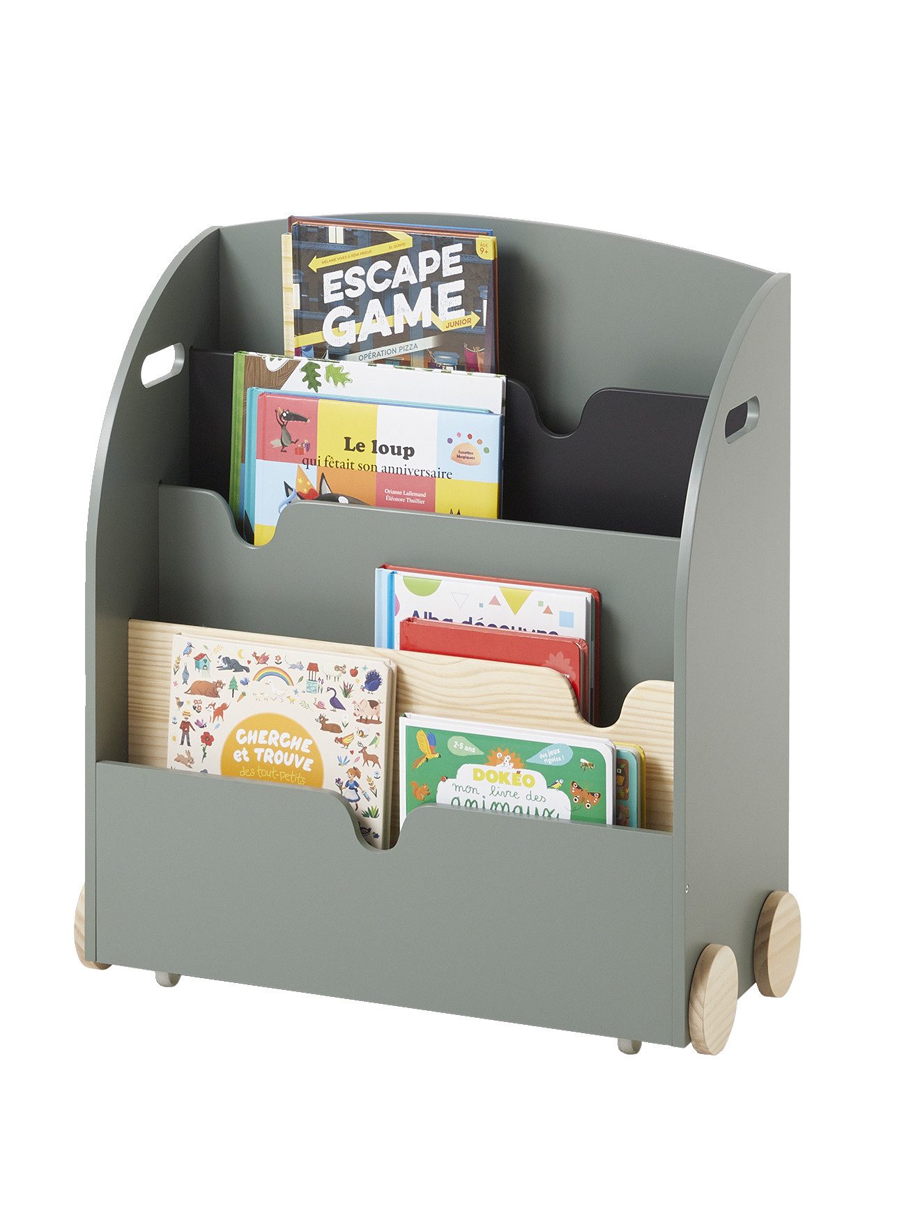 vertbaudet Bücherregal Kinderzimmer Bücherregal mit Rollen günstig online kaufen