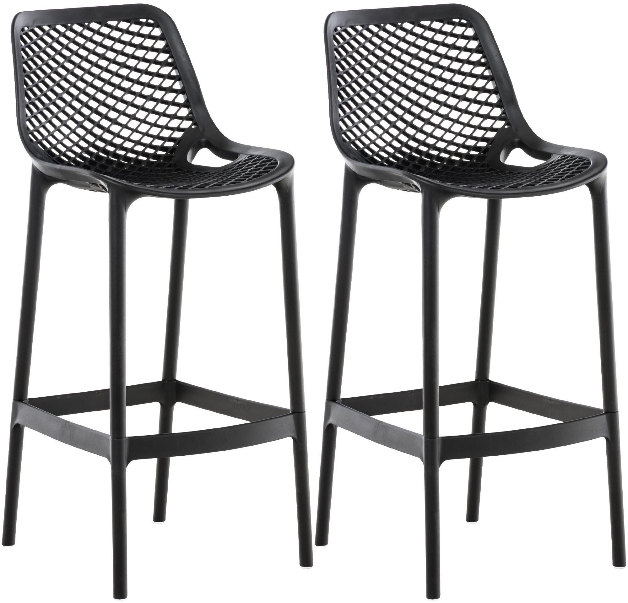 CLP Barhocker Air (Set, 2er), aus Kunststoff, wetterfest, UV-beständig