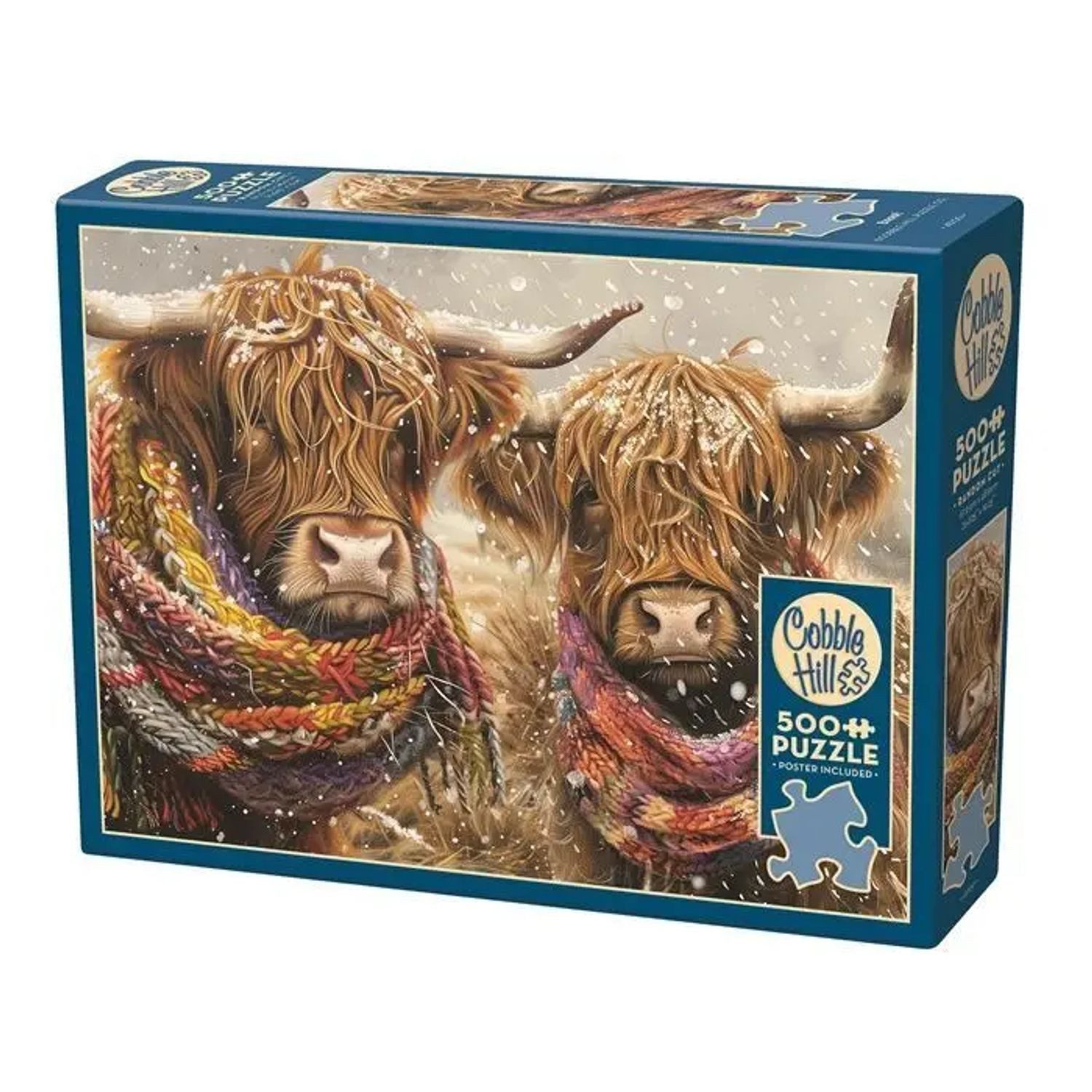 BrainBox Puzzle COBBLE HILL PUZZLES - Brrr! 500 Teile, 500 Puzzleteile