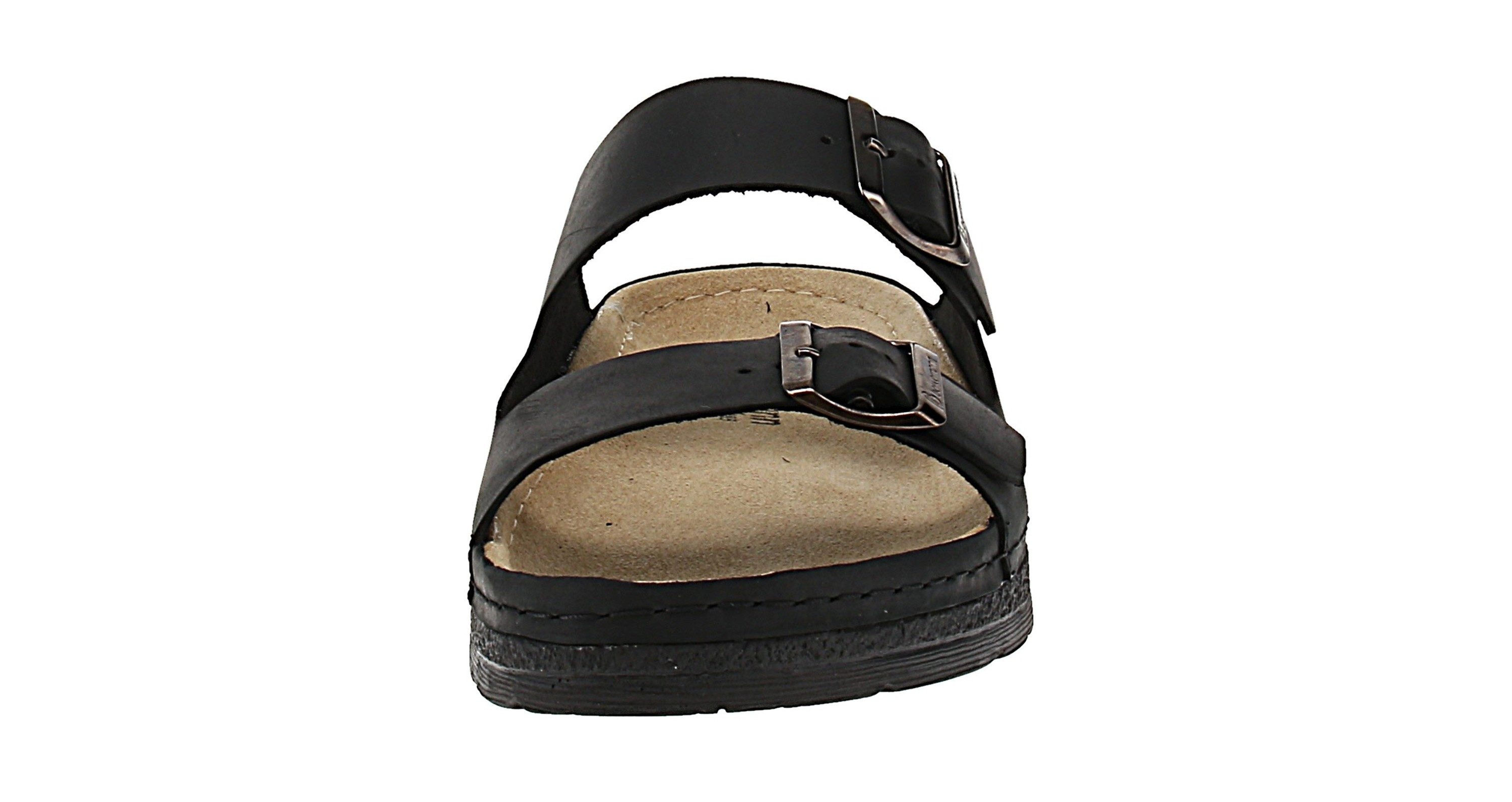 BERKEMANN Berkemann 01950 Adam Nubuk - Herren Pantolette - 910-Schwarz Sandale