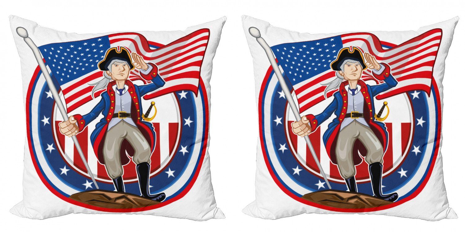 Digitaldruck, Vereinigte Stück), Patriot Doppelseitiger (2 Modern Accent Kissenbezüge Abakuhaus Emblem Staaten