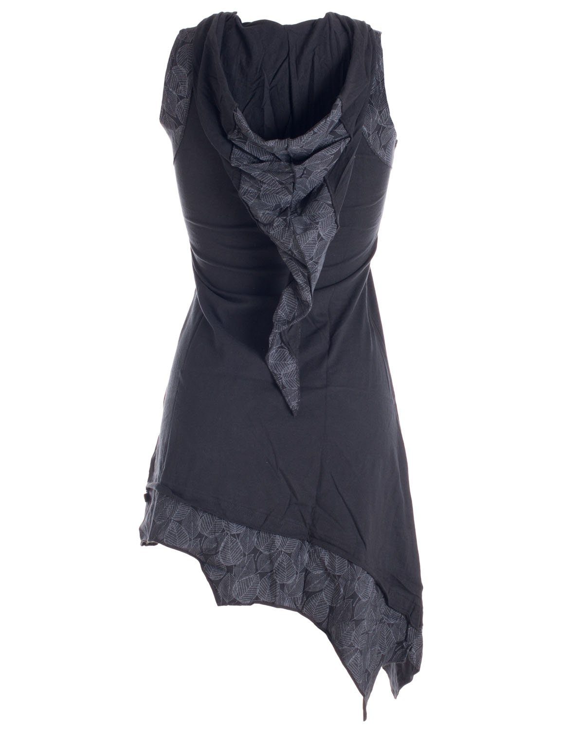 Vishes Sommerkleid Asymmetrisches Elfenkleid mit Zipfelkapuze Hippie, Boho, günstig online kaufen