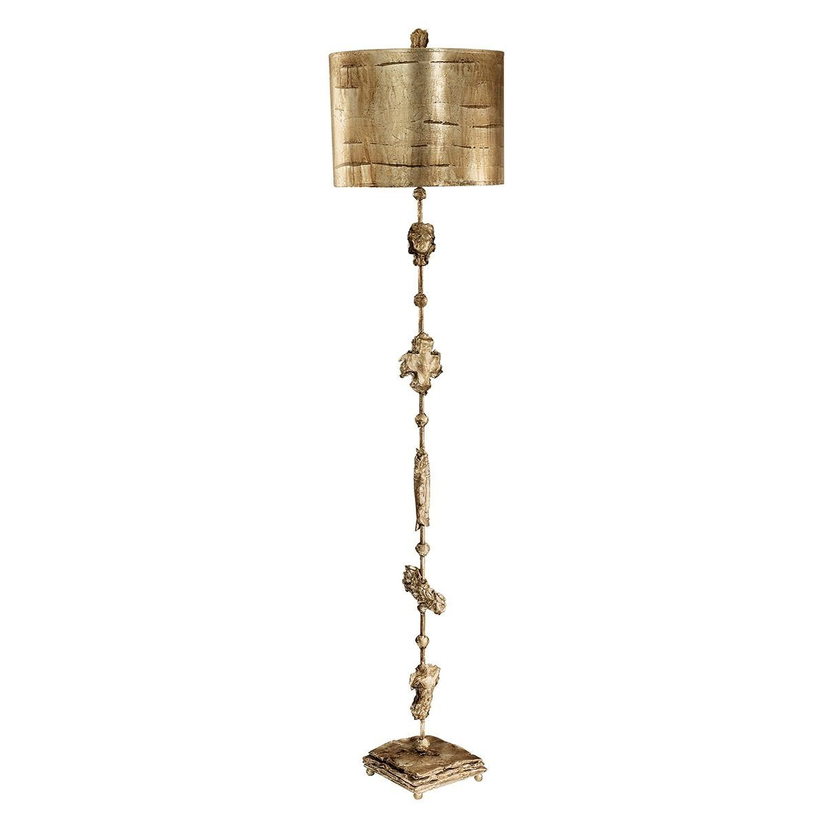 Licht-Erlebnisse Stehlampe GENEVOTE, ohne Leuchtmittel, Stehleuchte 170,2 cm Gold Metall E27 Standleuchte