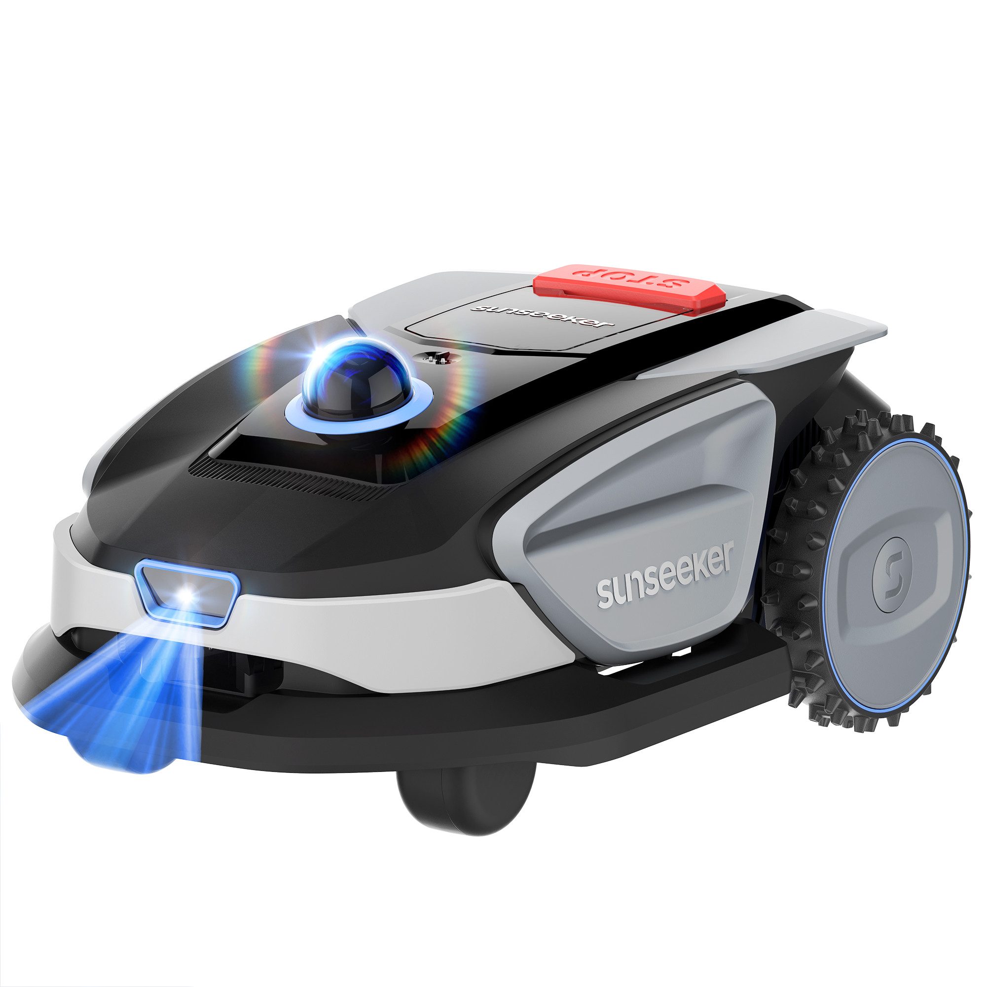 Sunseeker Rasenmähroboter S4, bis 1000 m² Rasenfläche, (Packung), 3D LiDAR + Vision, KI Kartierung, 42% Steigung, App-Steuerung