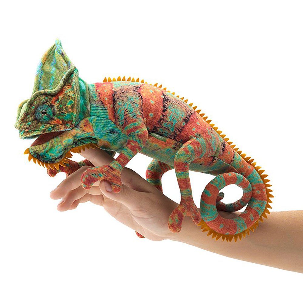 Folkmanis Панч і Джуді Handpuppe Folkmanis Handpuppe Kleines Chamäleon 3153 (Packung)
