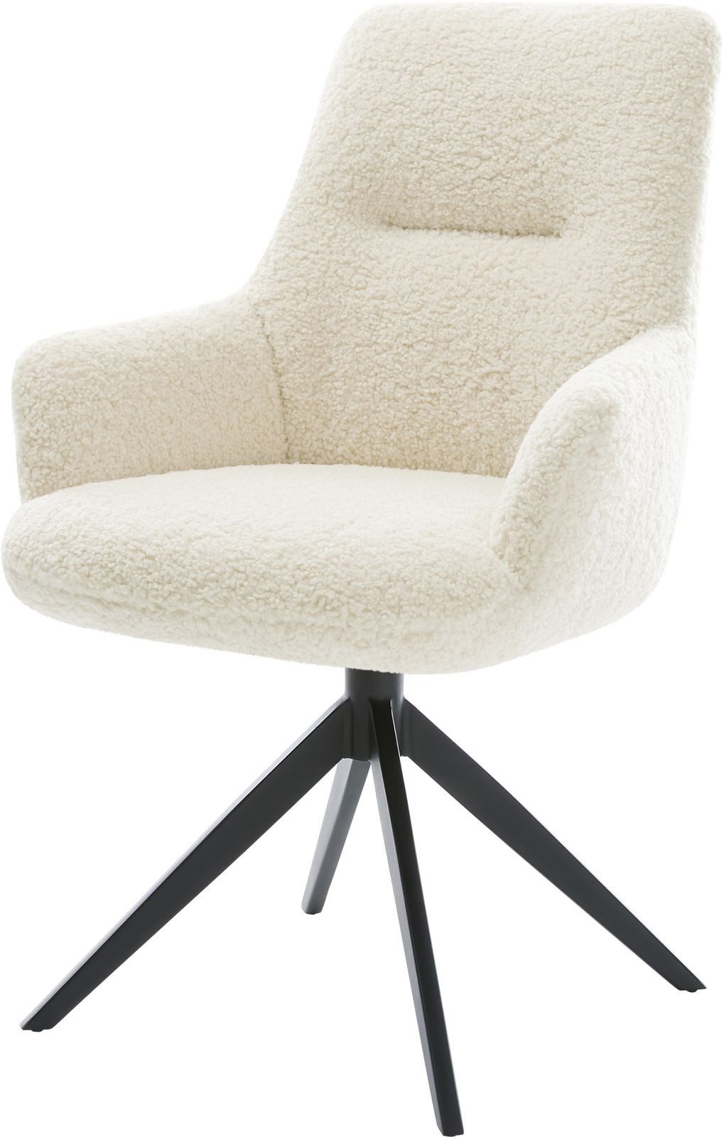 DELIFE Polsterstuhl Zelia-Flex, mit Armlehnen Kreuzgestell günstig online kaufen